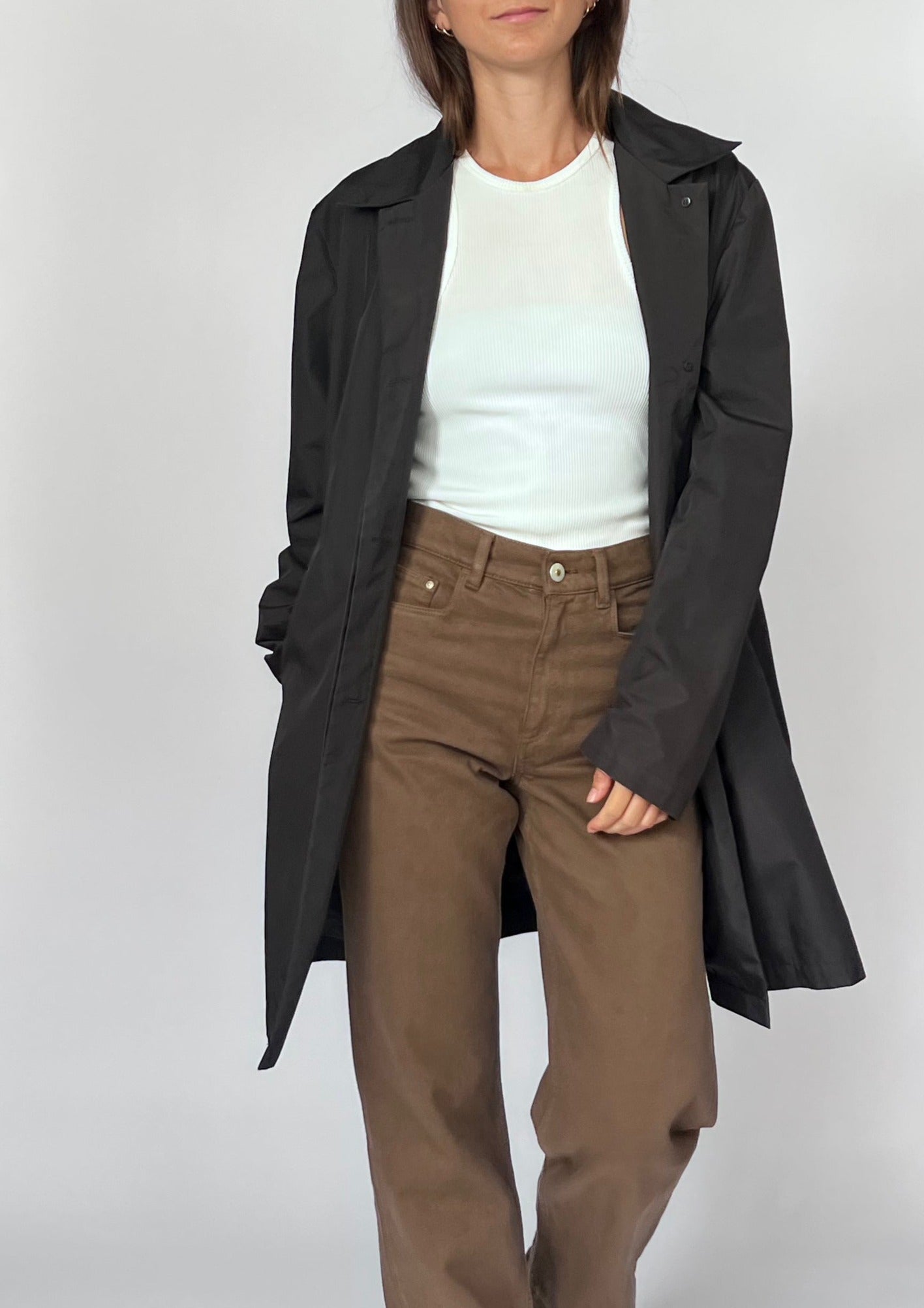 90s Nylon Trench Coat S/M
