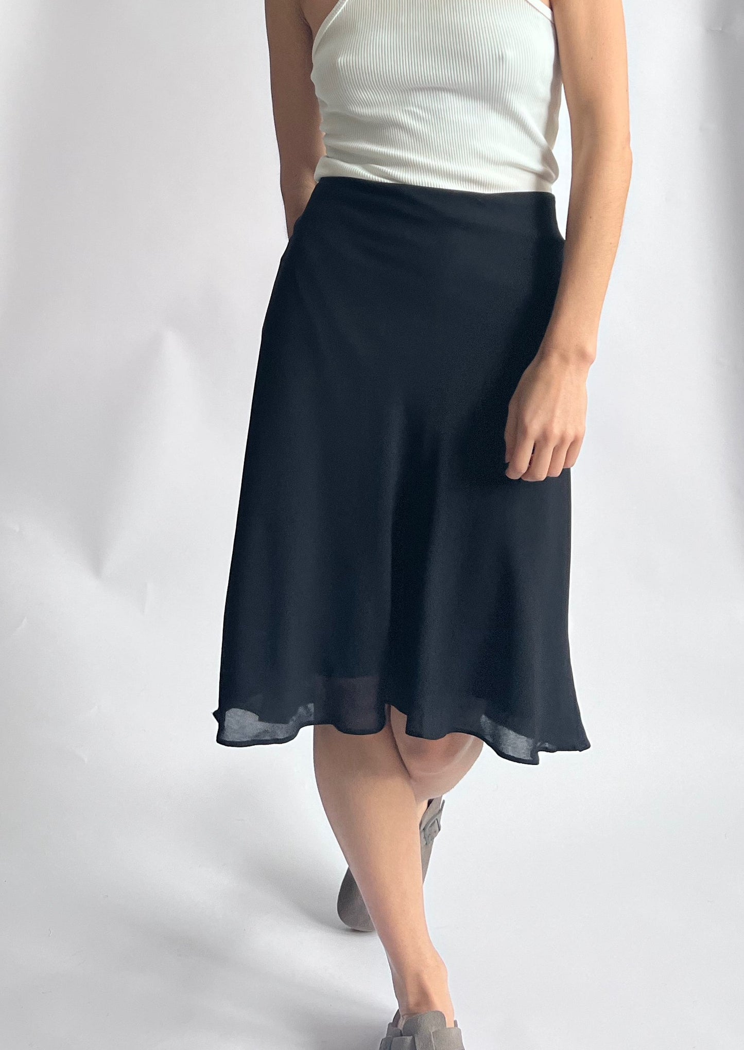 2000's Chiffon Skirt M