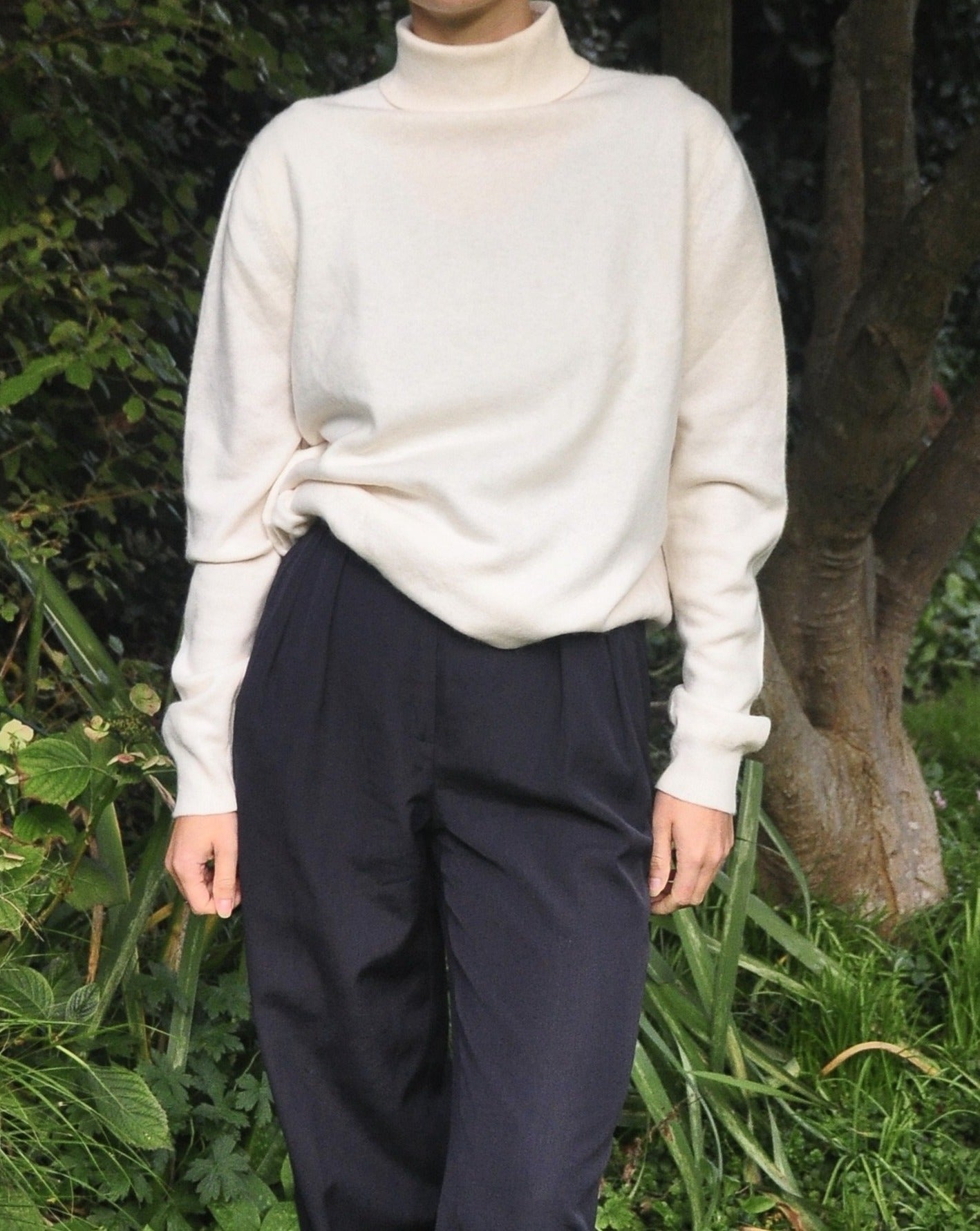 Vintage Jaeger Cashmere High Neck Jumper Size 8-12