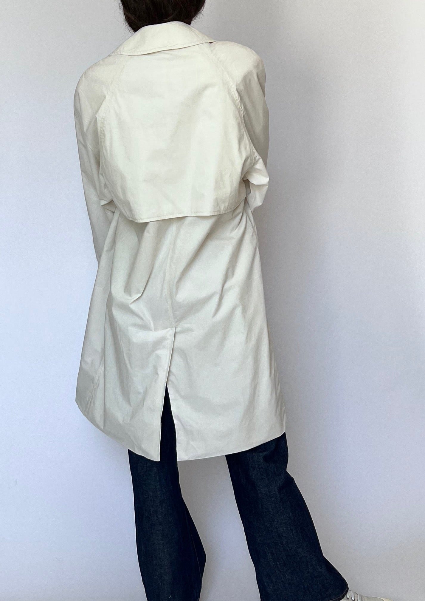 Vintage Cream Burberry Trench Coat S/M