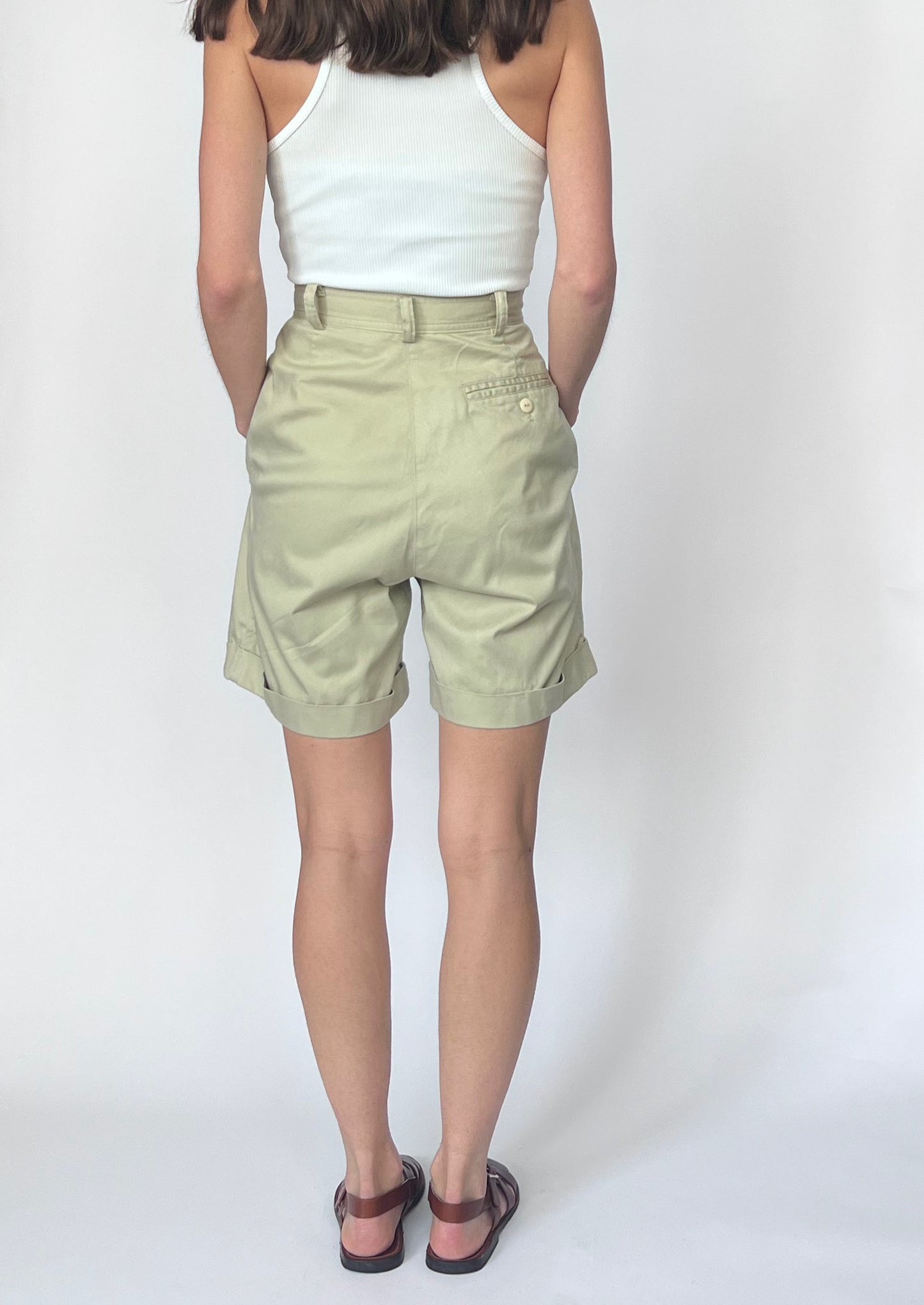 90s Cotton Safari Shorts XS