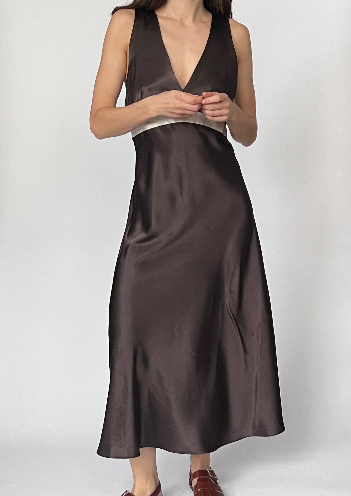 Jones New York Brown Maxi Dress S/M