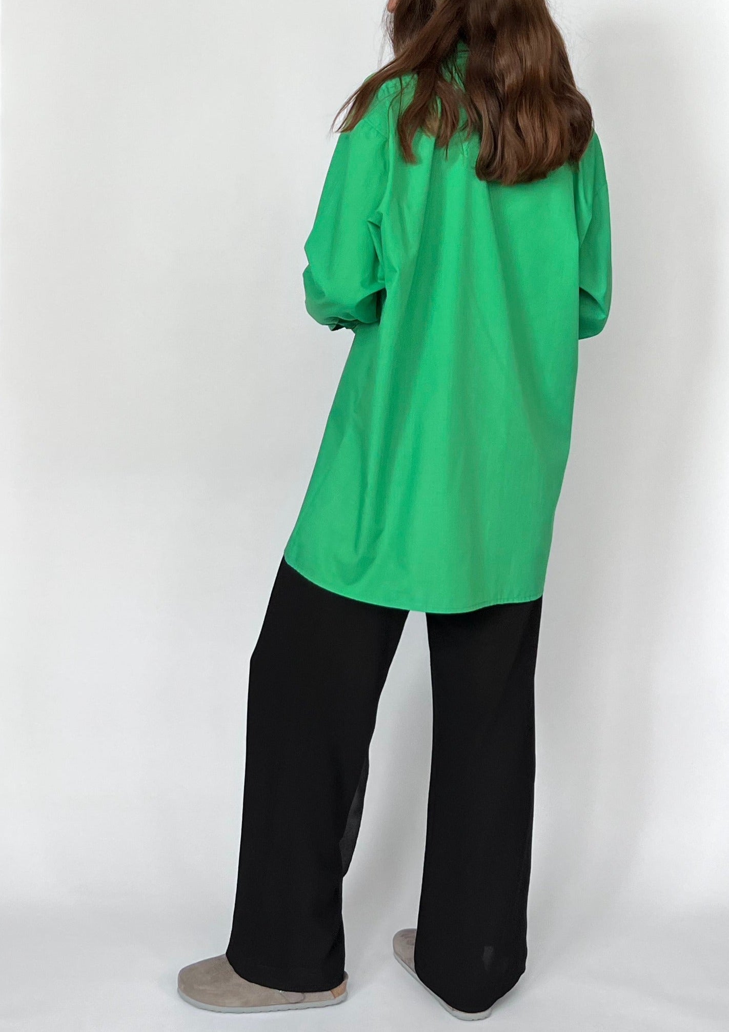 Relaxed 90s Green Shirt S/M/L