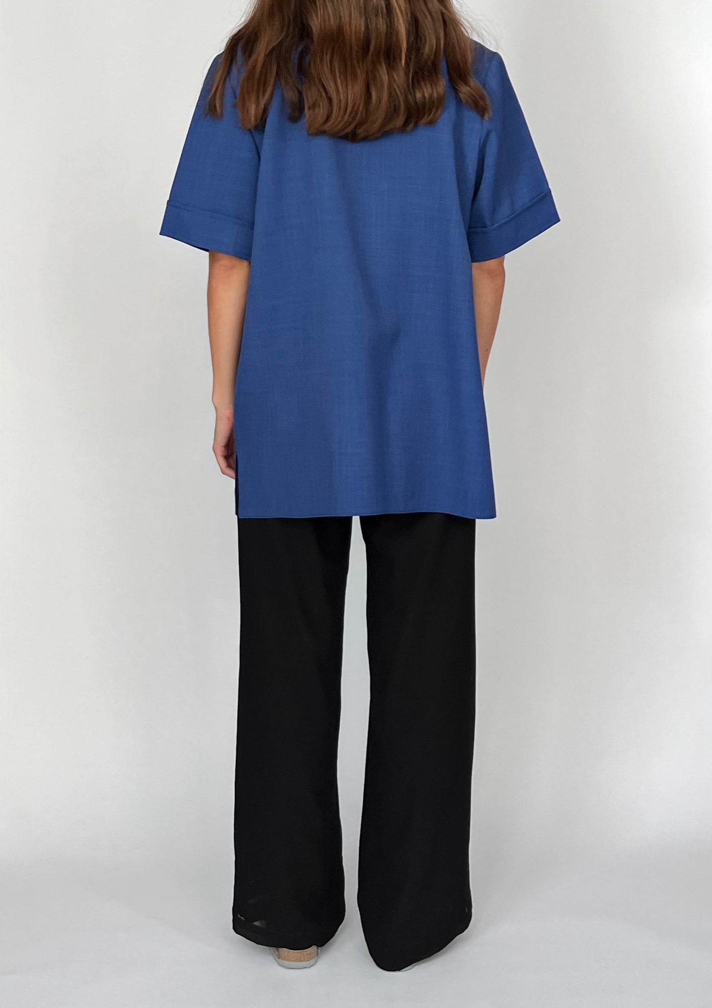 80's Blue Marl Resort Shirt S/M/L