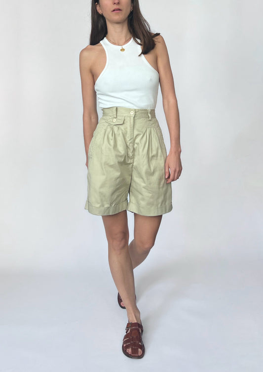 90s Cotton Safari Shorts XS