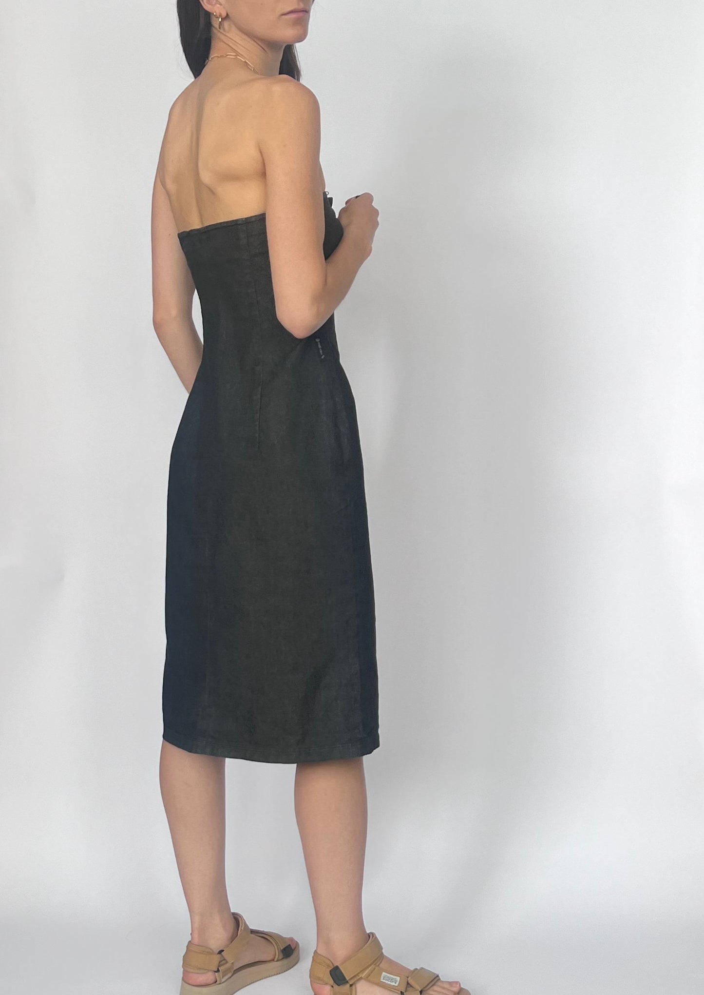 Armani Jeans Denin Bandeau Dress XS/S