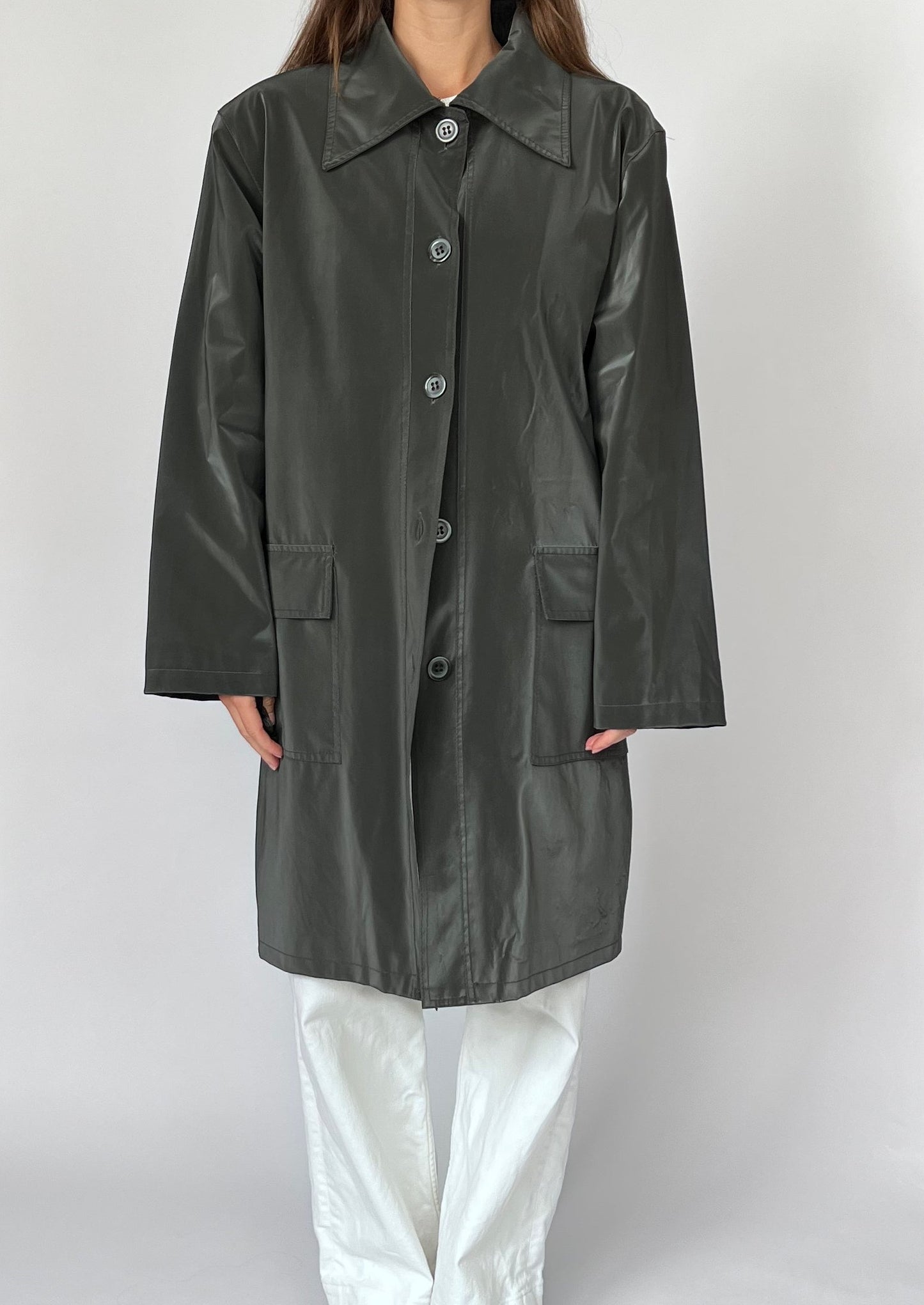 90s Italian Raincoat S/M/L