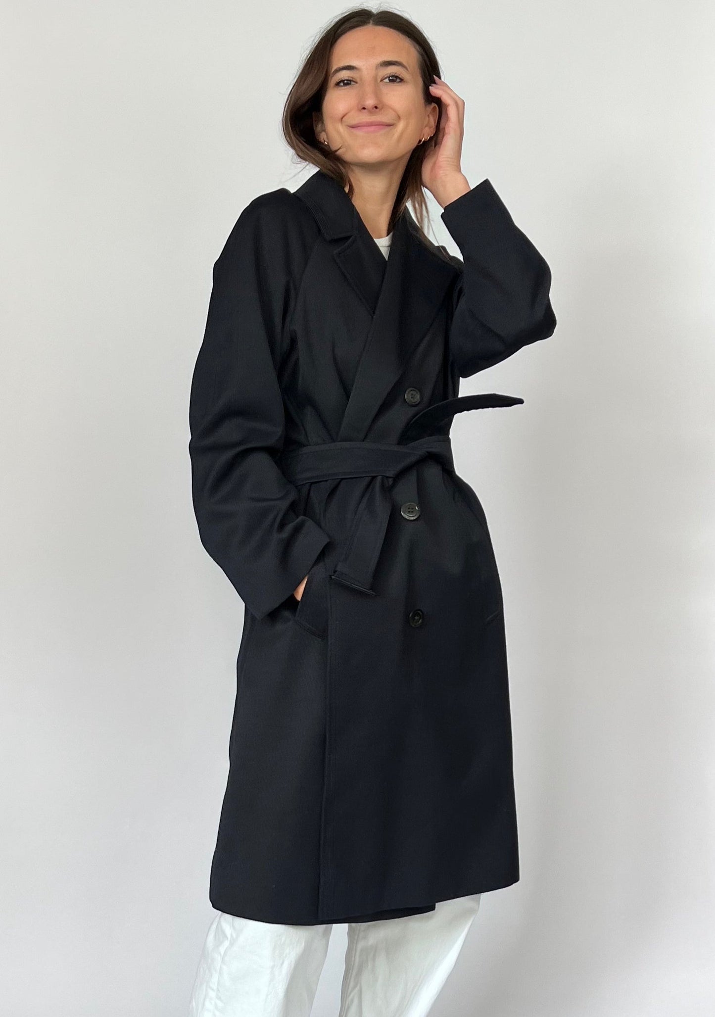 Navy Classic Trench Coat S/M