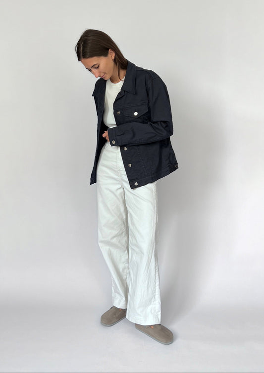 Navy Cotton Layering Jacket S/M