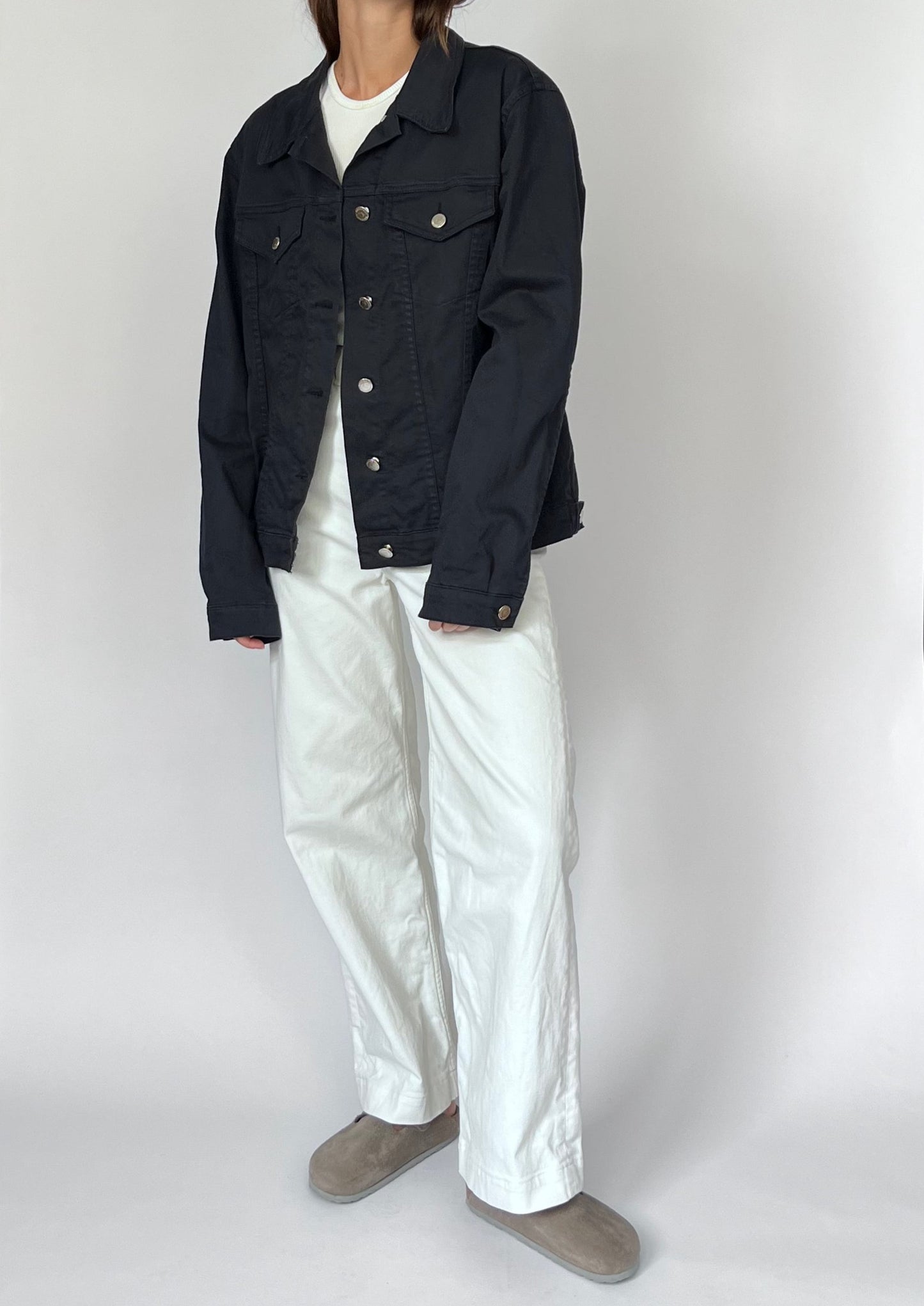 Navy Cotton Layering Jacket S/M