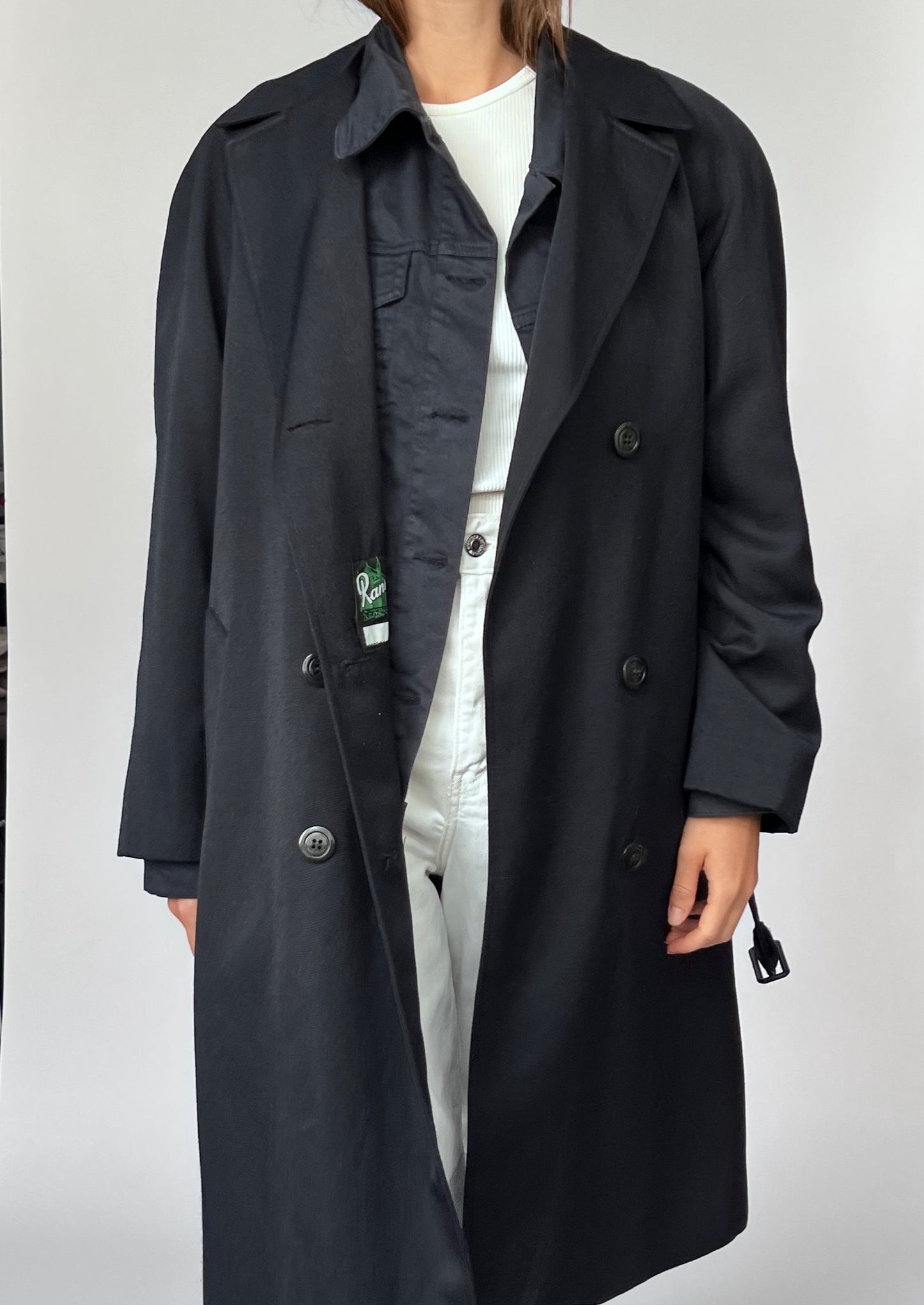 Navy Classic Trench Coat S/M