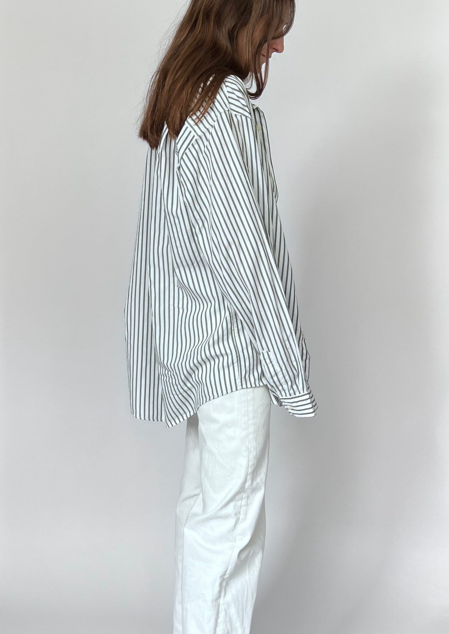 90s Italian Relaxed Striped Shirt S/M/L