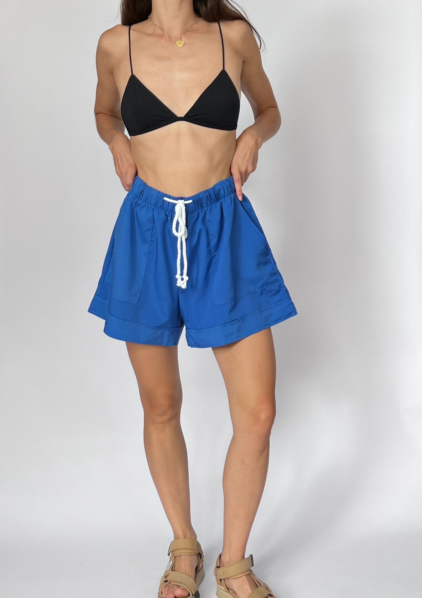 90s Blue Runner Shorts S/M