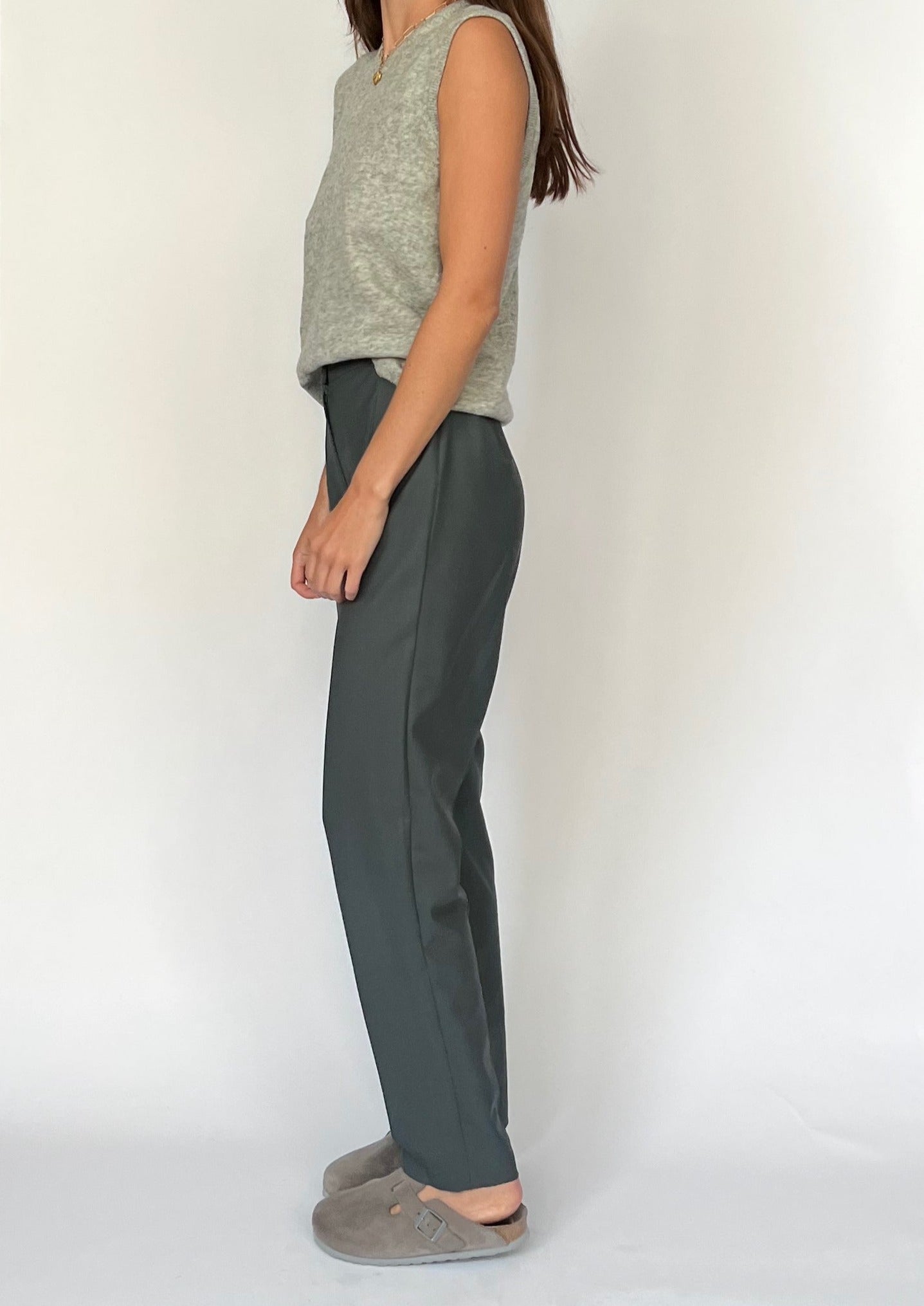 90s Tailored Grey Wool Trousers XS/S