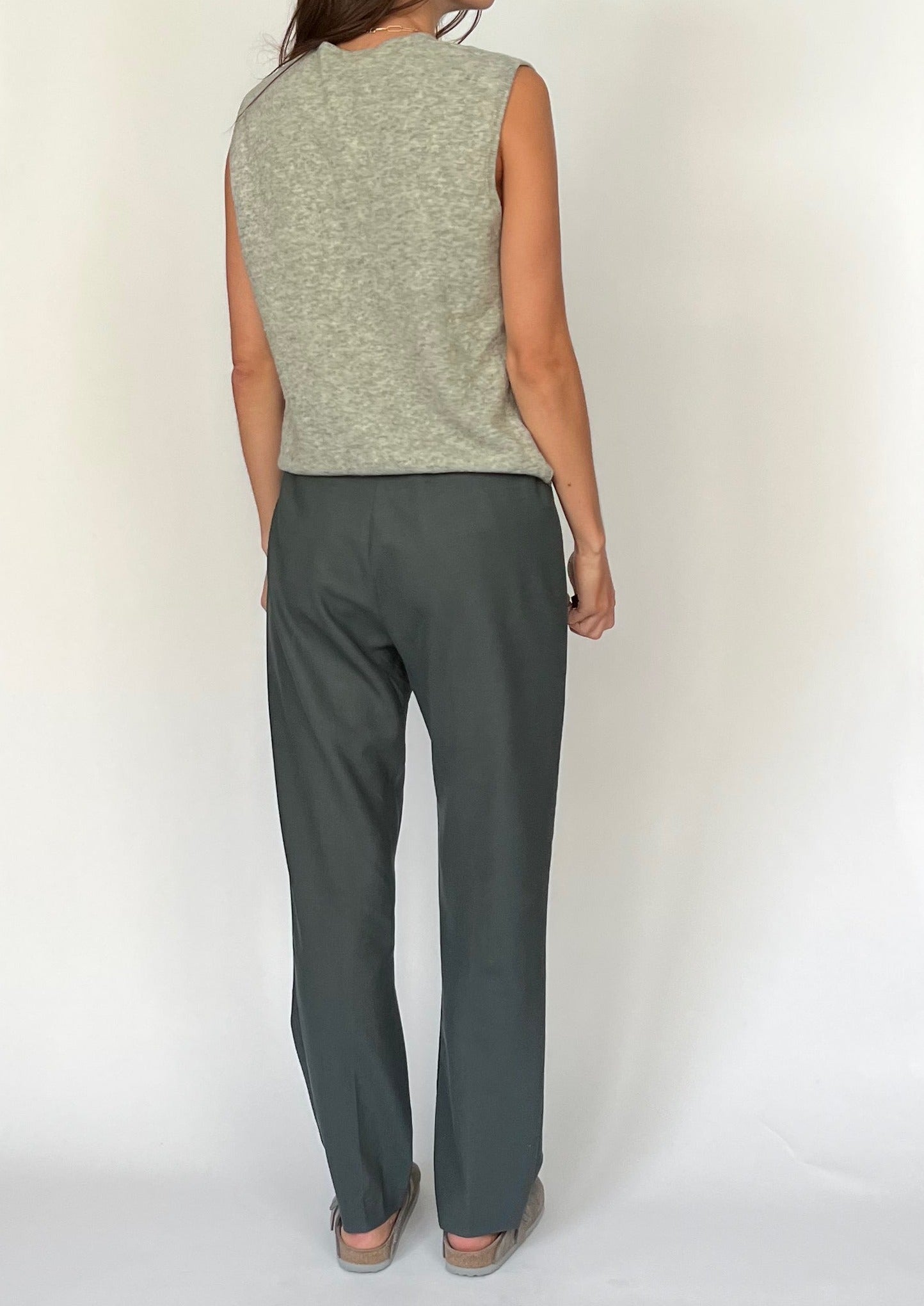 90s Tailored Grey Wool Trousers XS/S