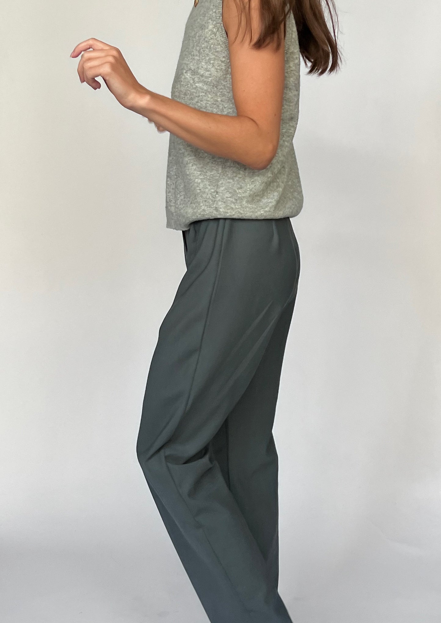 90s Tailored Grey Wool Trousers XS/S