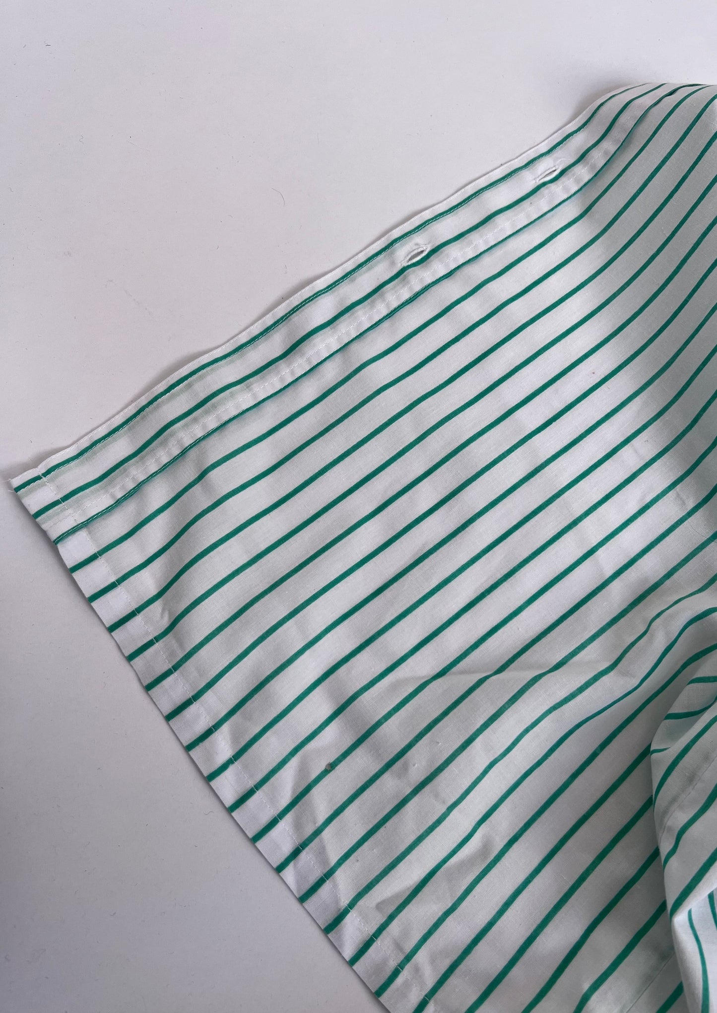 90s Green Striped Shirt S/M/L