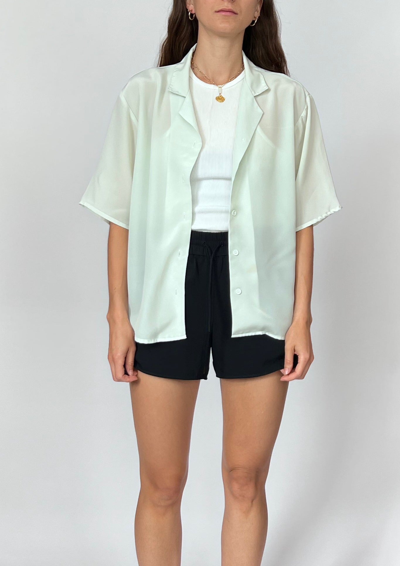 Sheer Green Resort Shirt S/M/L