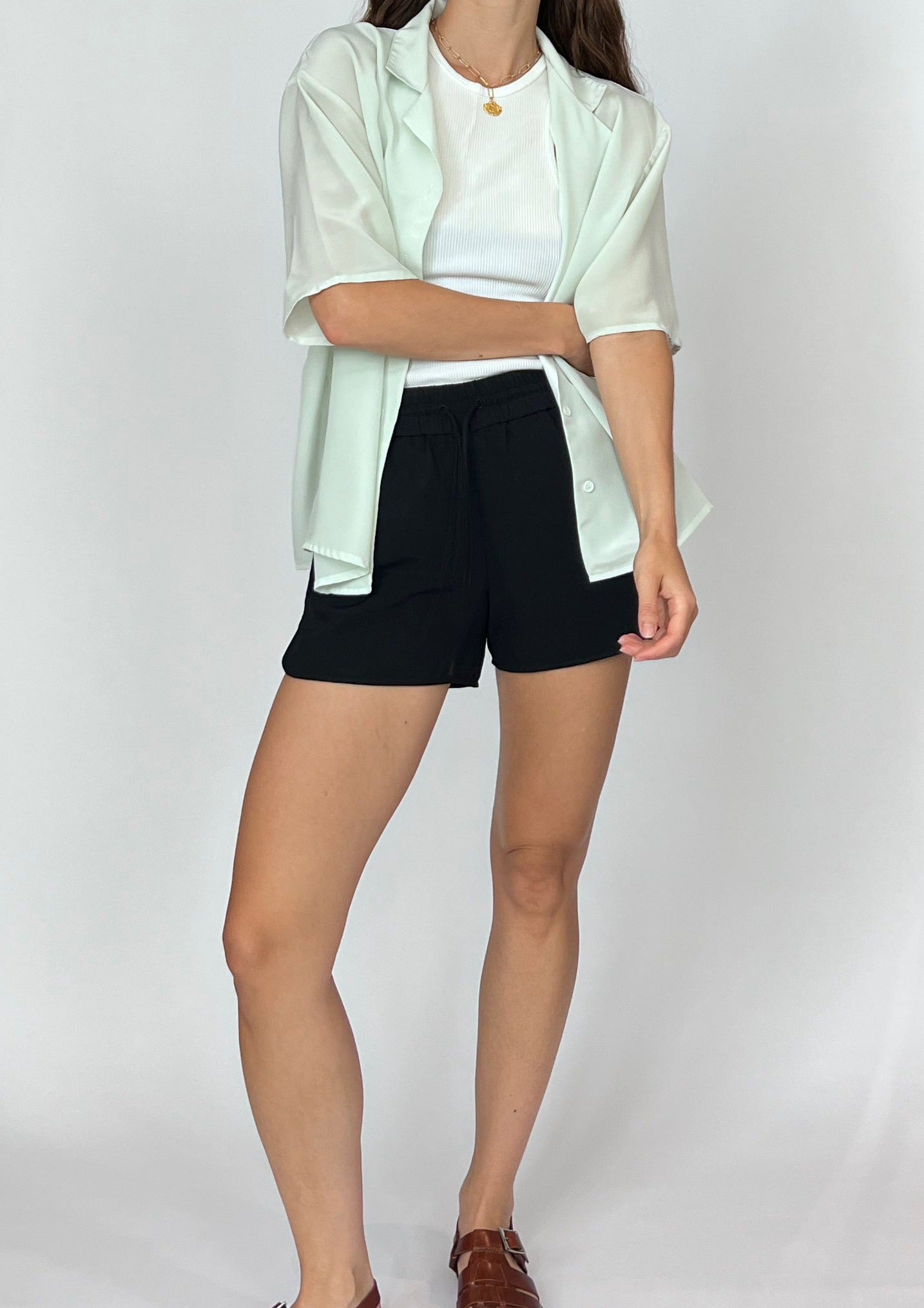 Sheer Green Resort Shirt S/M/L