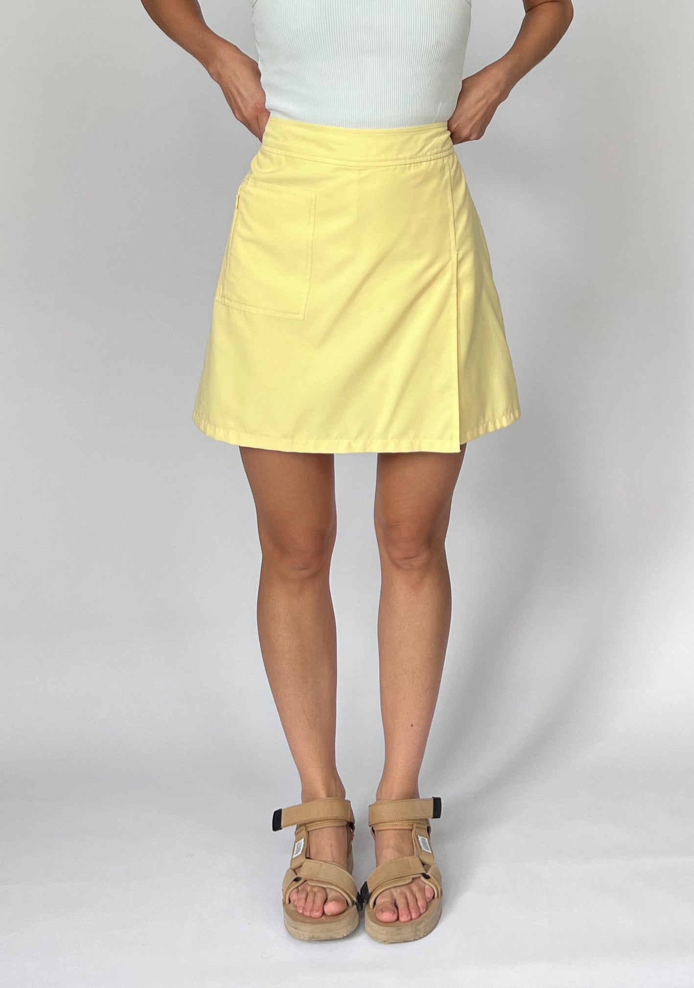 90s Yellow Skirt M