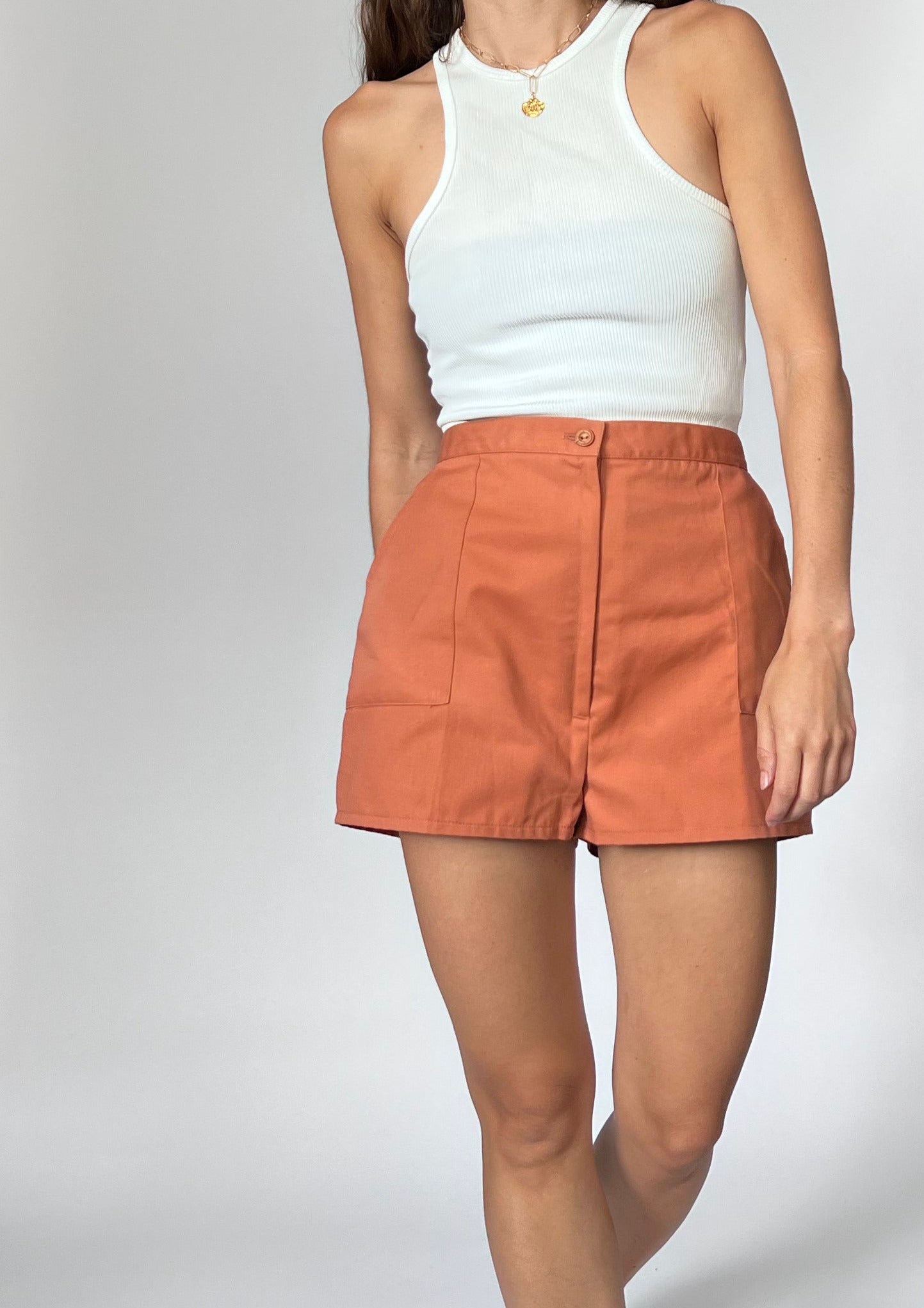 90s Brown Utility Shorts S/M