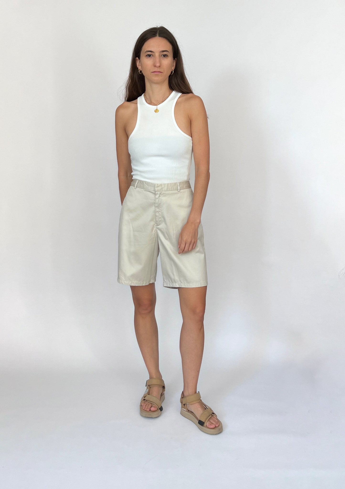 90s Beige City Shorts M W'30"