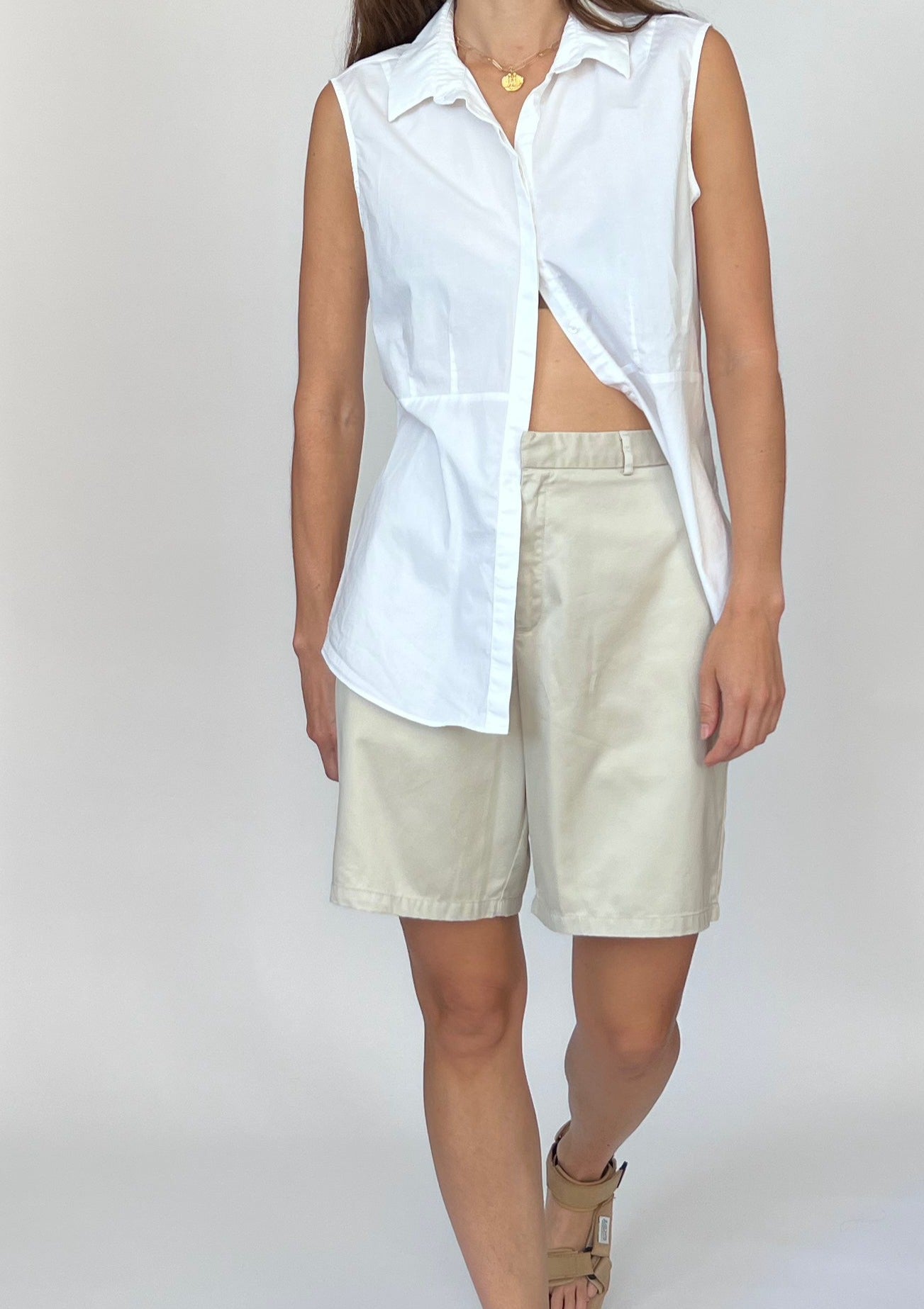 90s Sleeveless Shirt by Paul Costelloe M