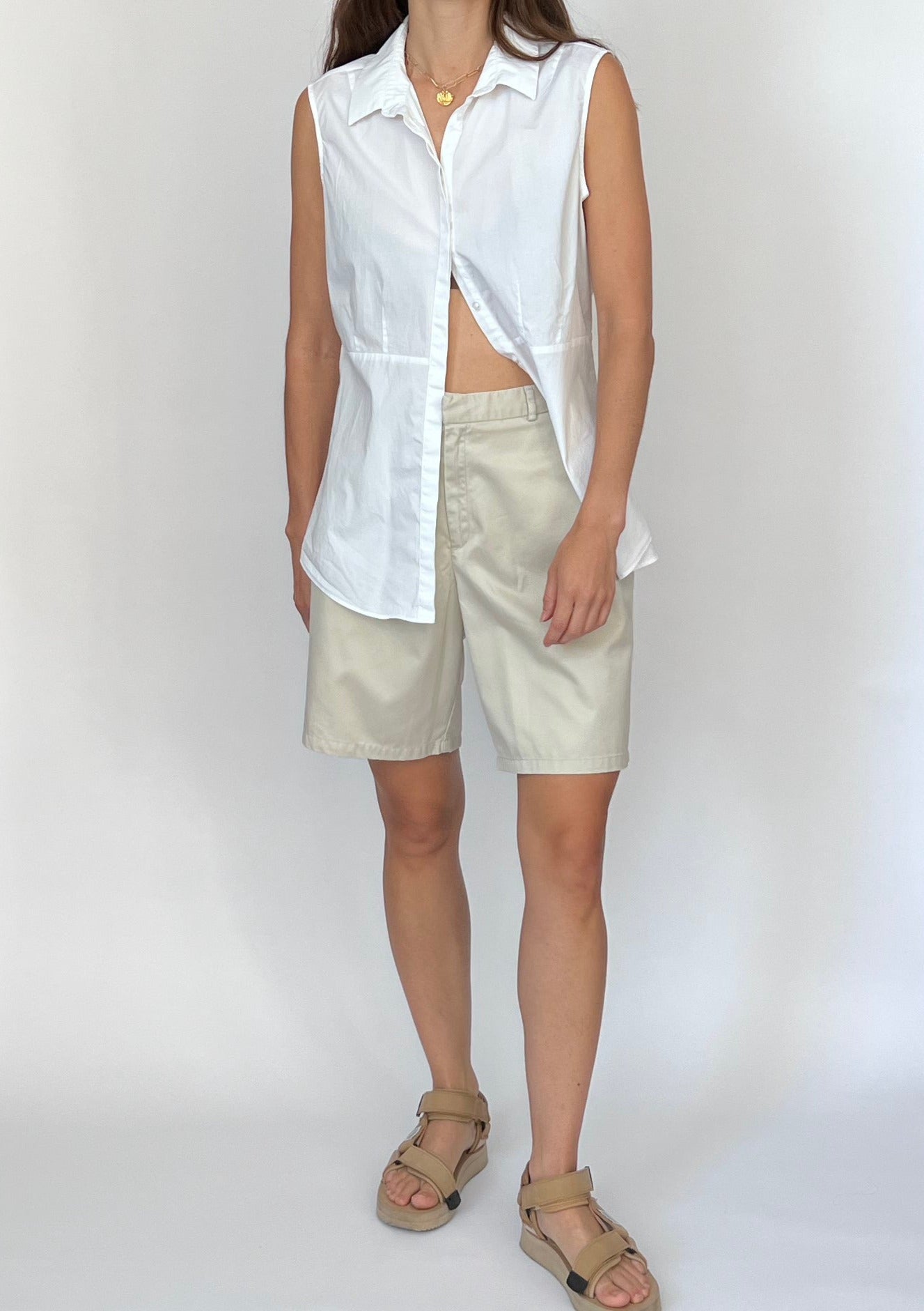 90s Sleeveless Shirt by Paul Costelloe M