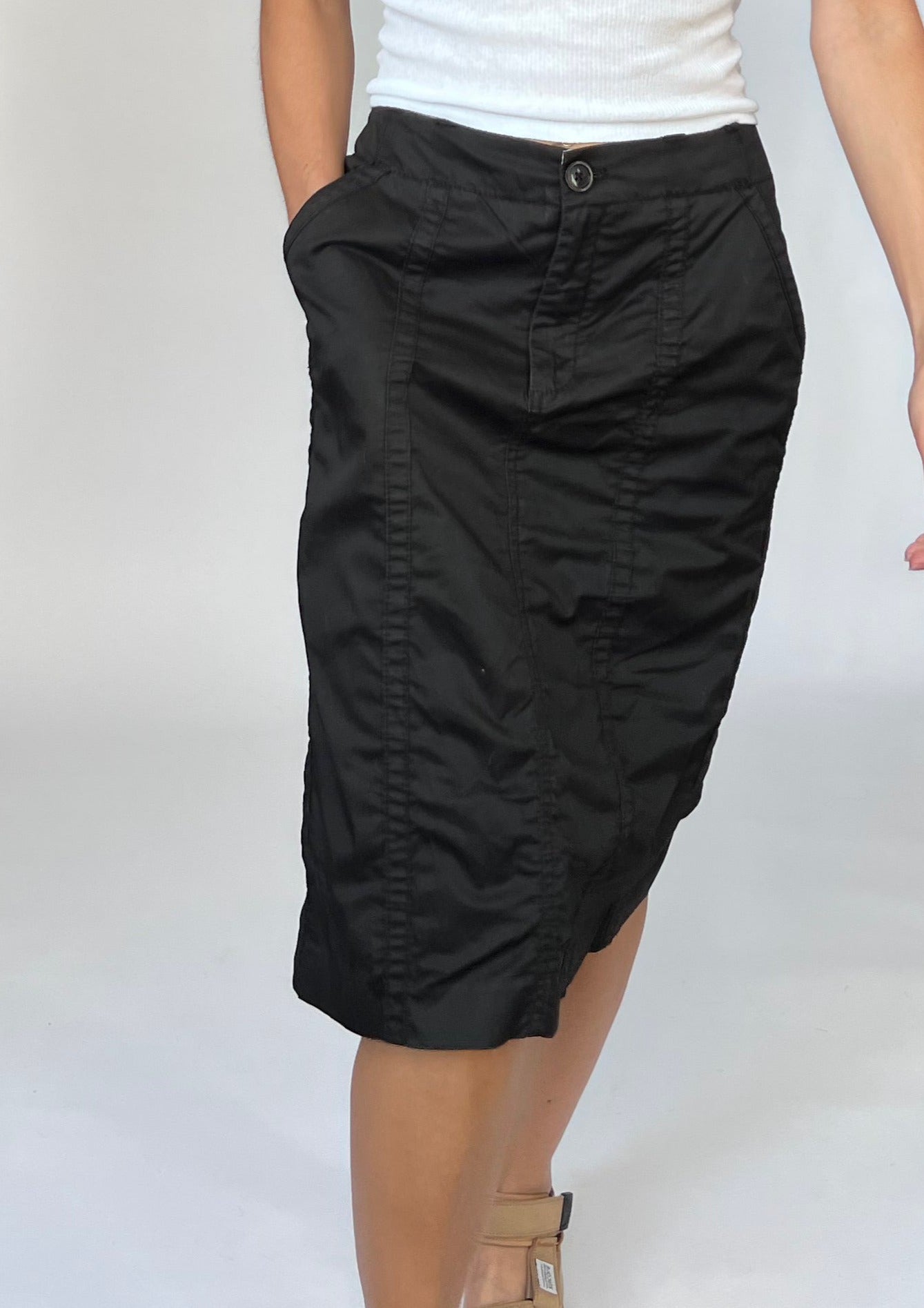 Awkward Length Cargo Skirt M W'31"