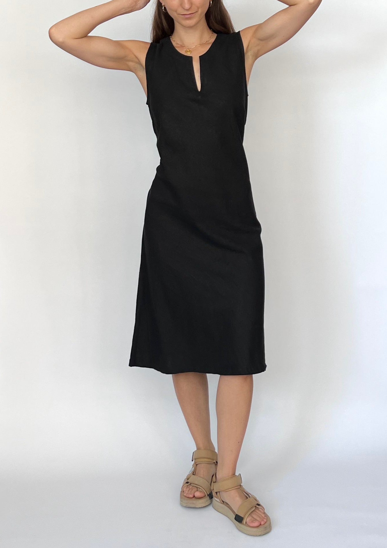 Linen Column Dress M/L