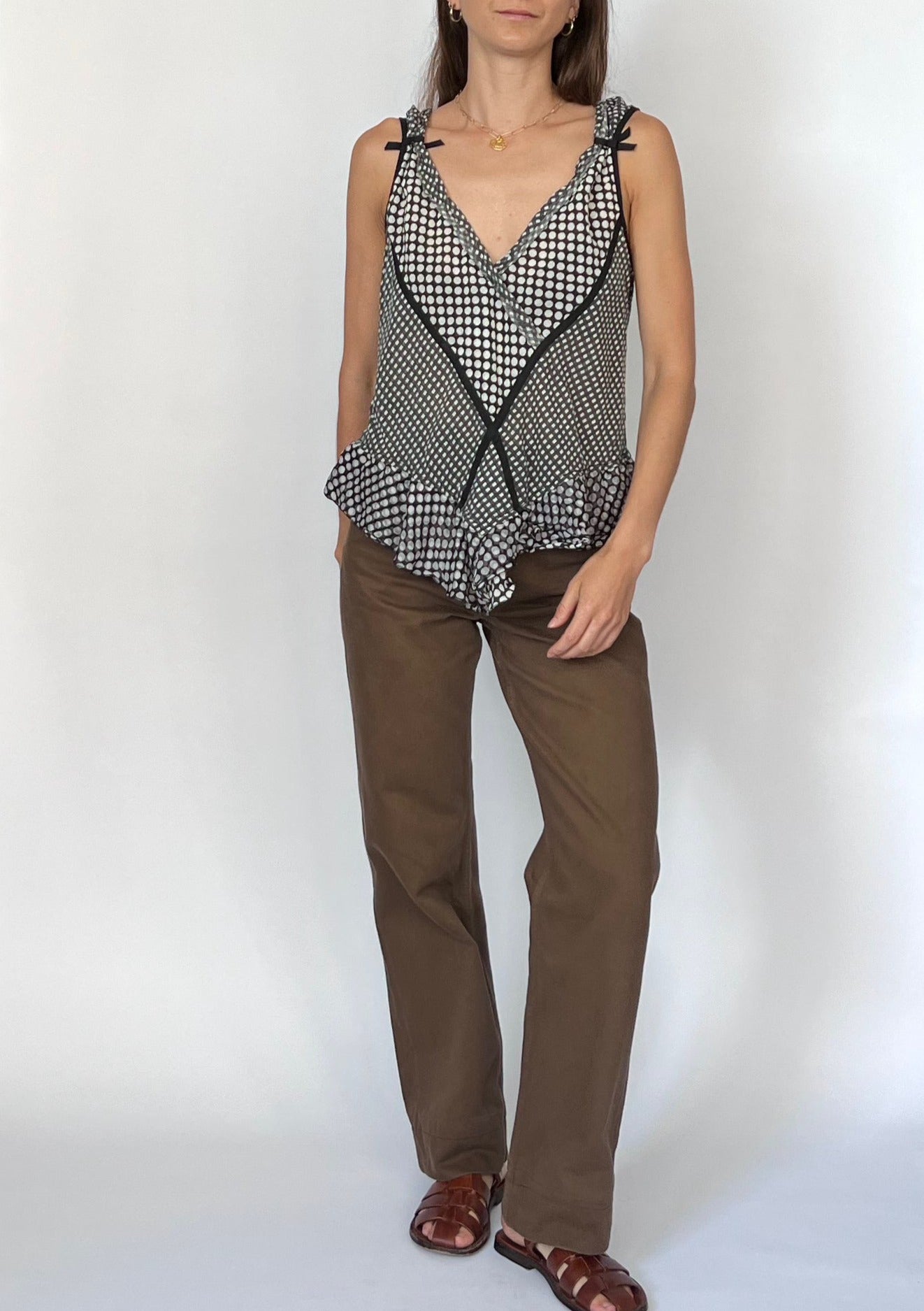 00's Raw Edge Asymmetric Top M