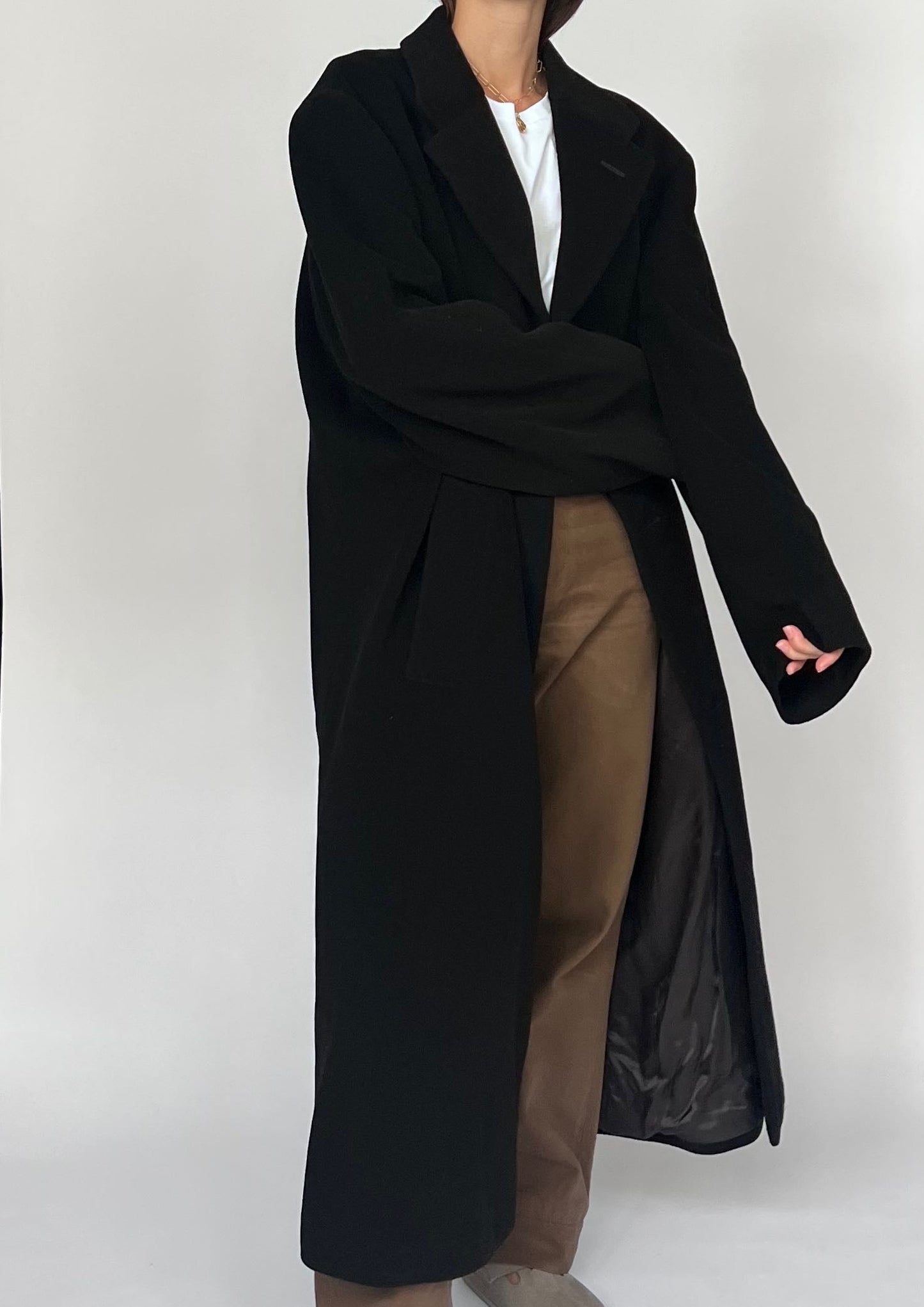 Deadstock 90s Wool Maxi Coat M/L