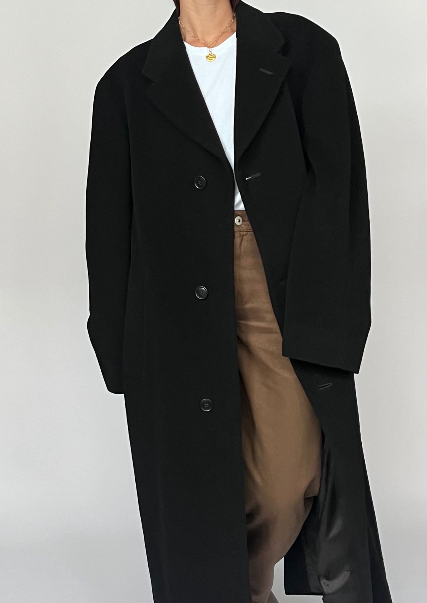 Deadstock 90s Wool Maxi Coat M/L