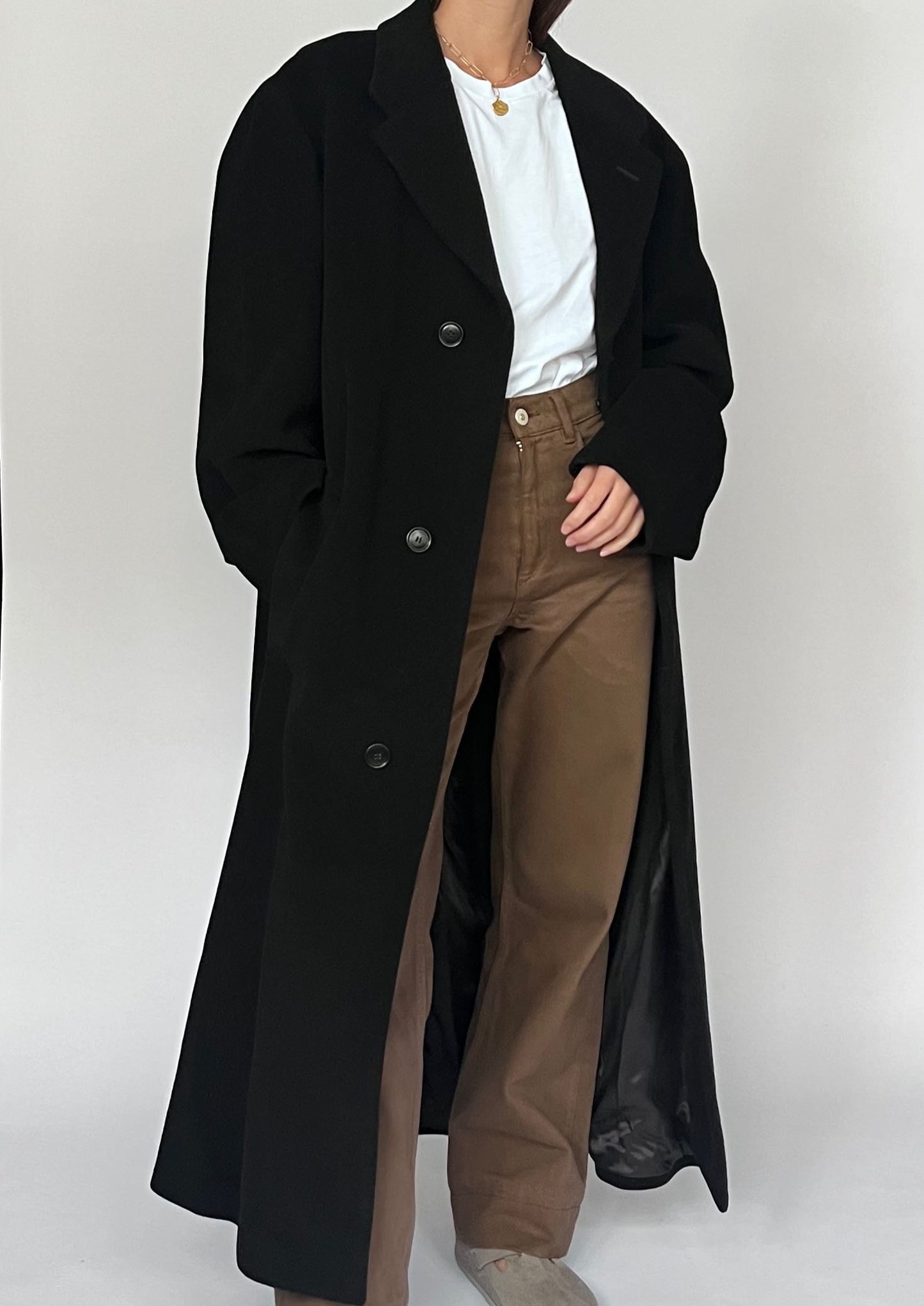 Deadstock 90s Wool Maxi Coat M/L