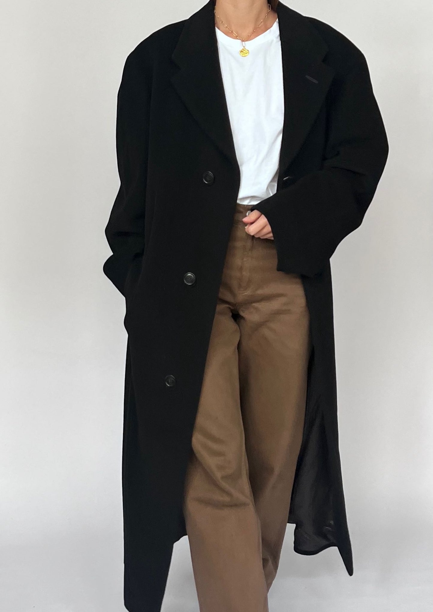 Deadstock 90s Wool Maxi Coat M/L