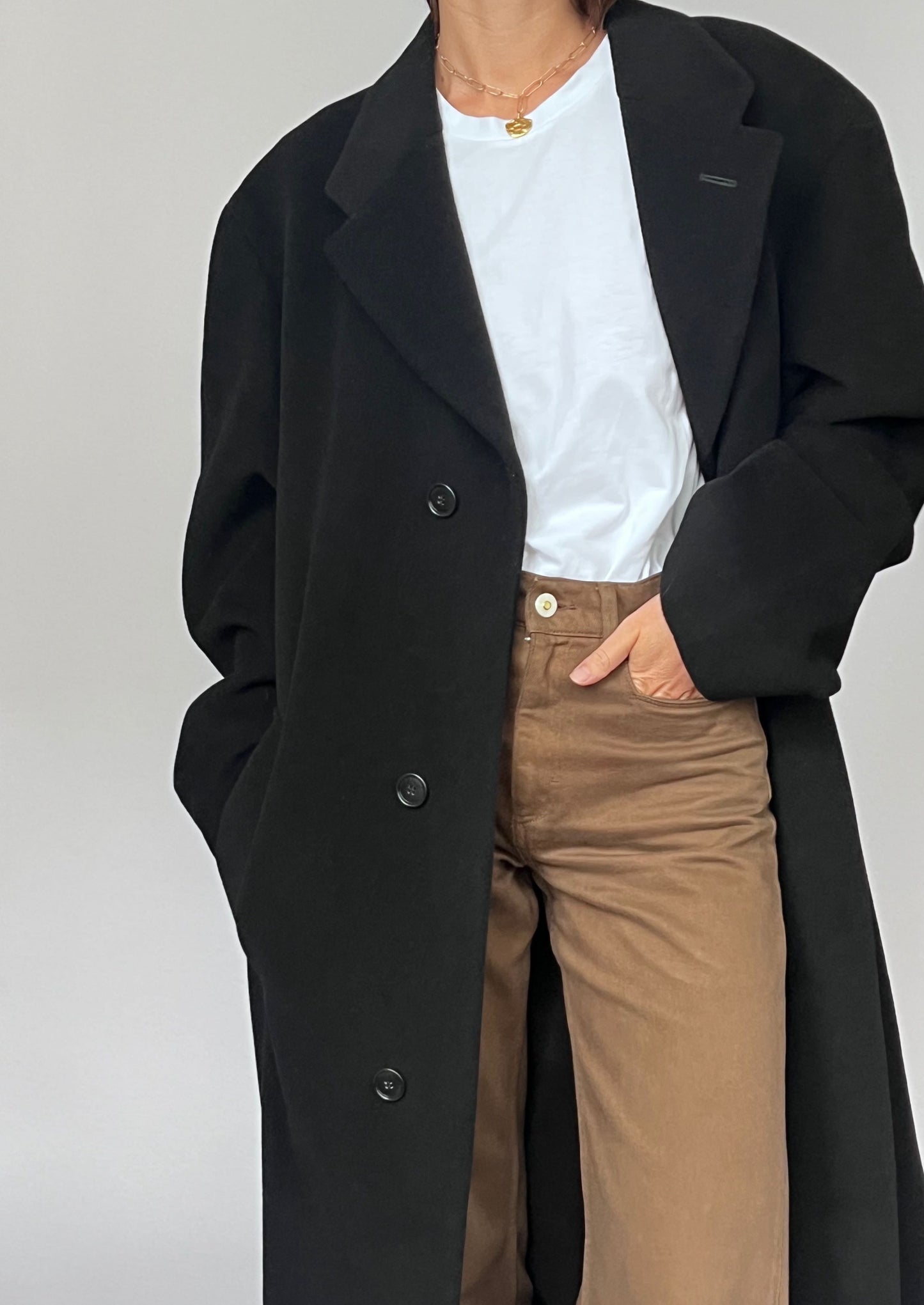 Deadstock 90s Wool Maxi Coat M/L