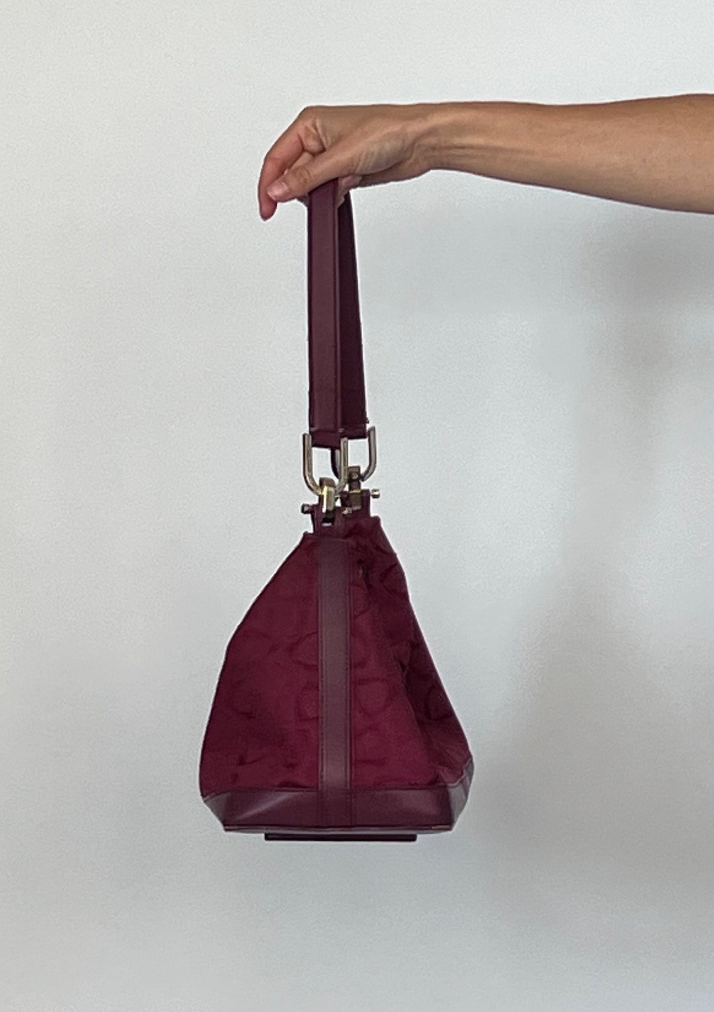 90s Burgundy Shoulder Bag