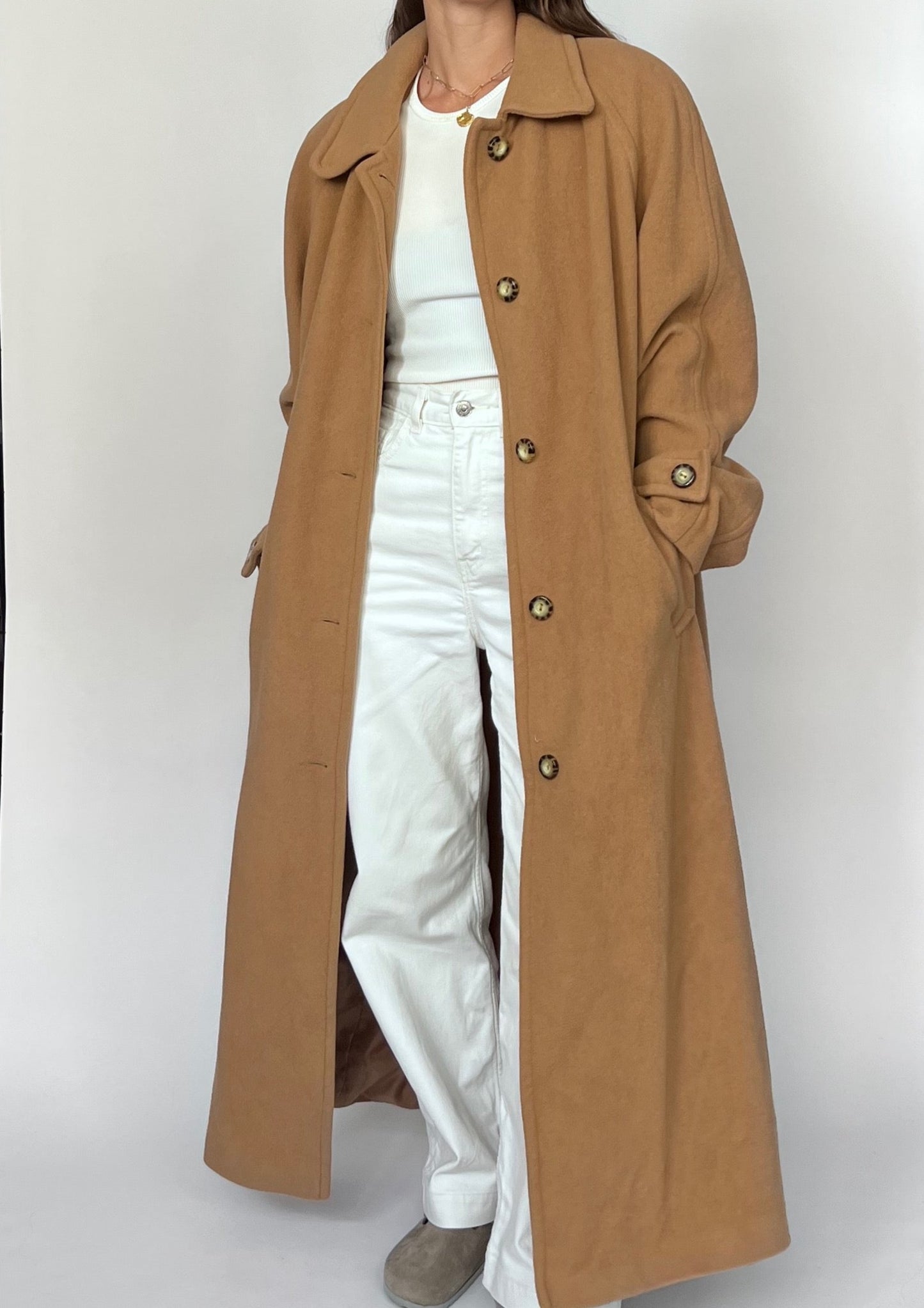 Caramel Maxi Wool Coat M/L