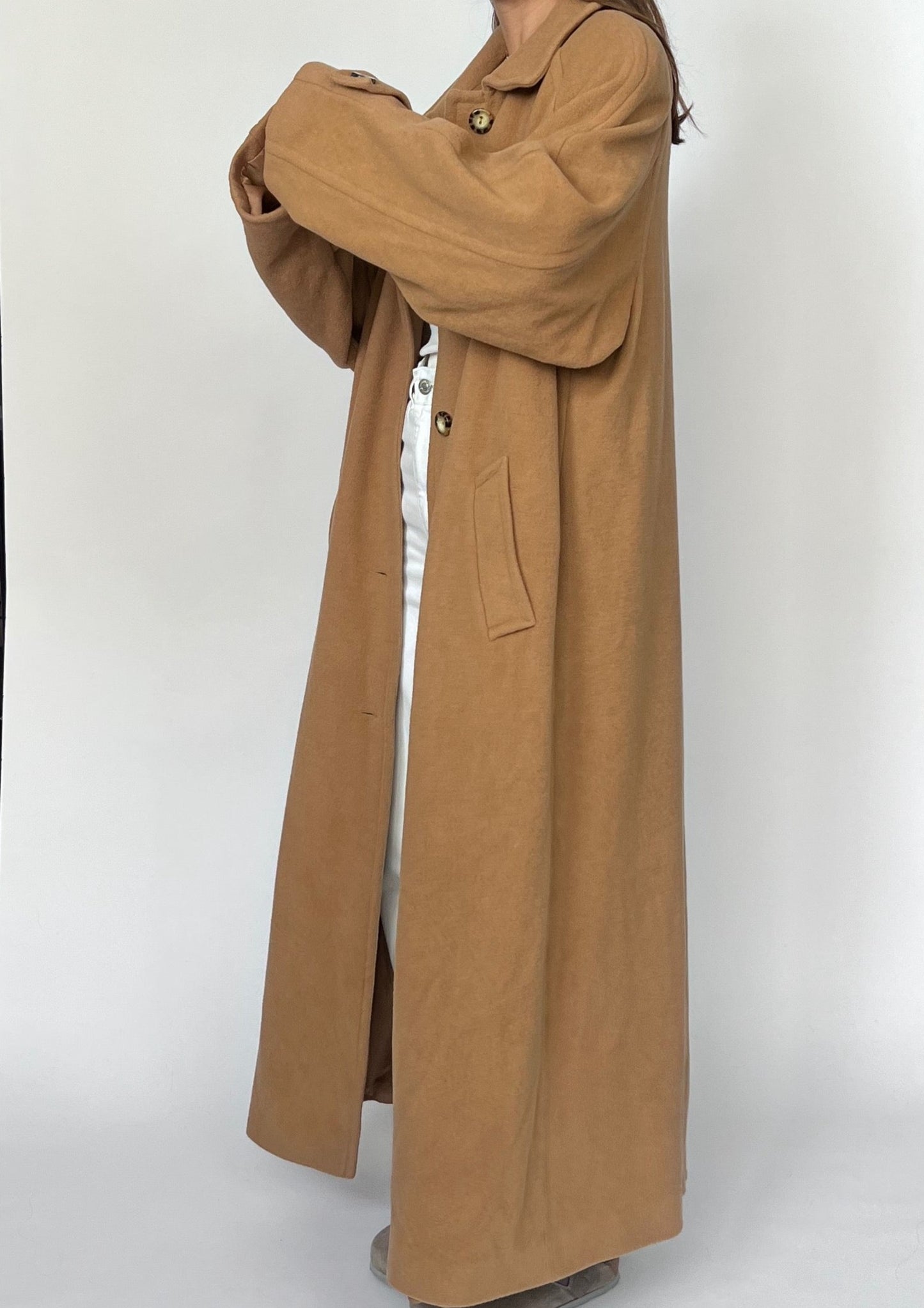 Caramel Maxi Wool Coat M/L