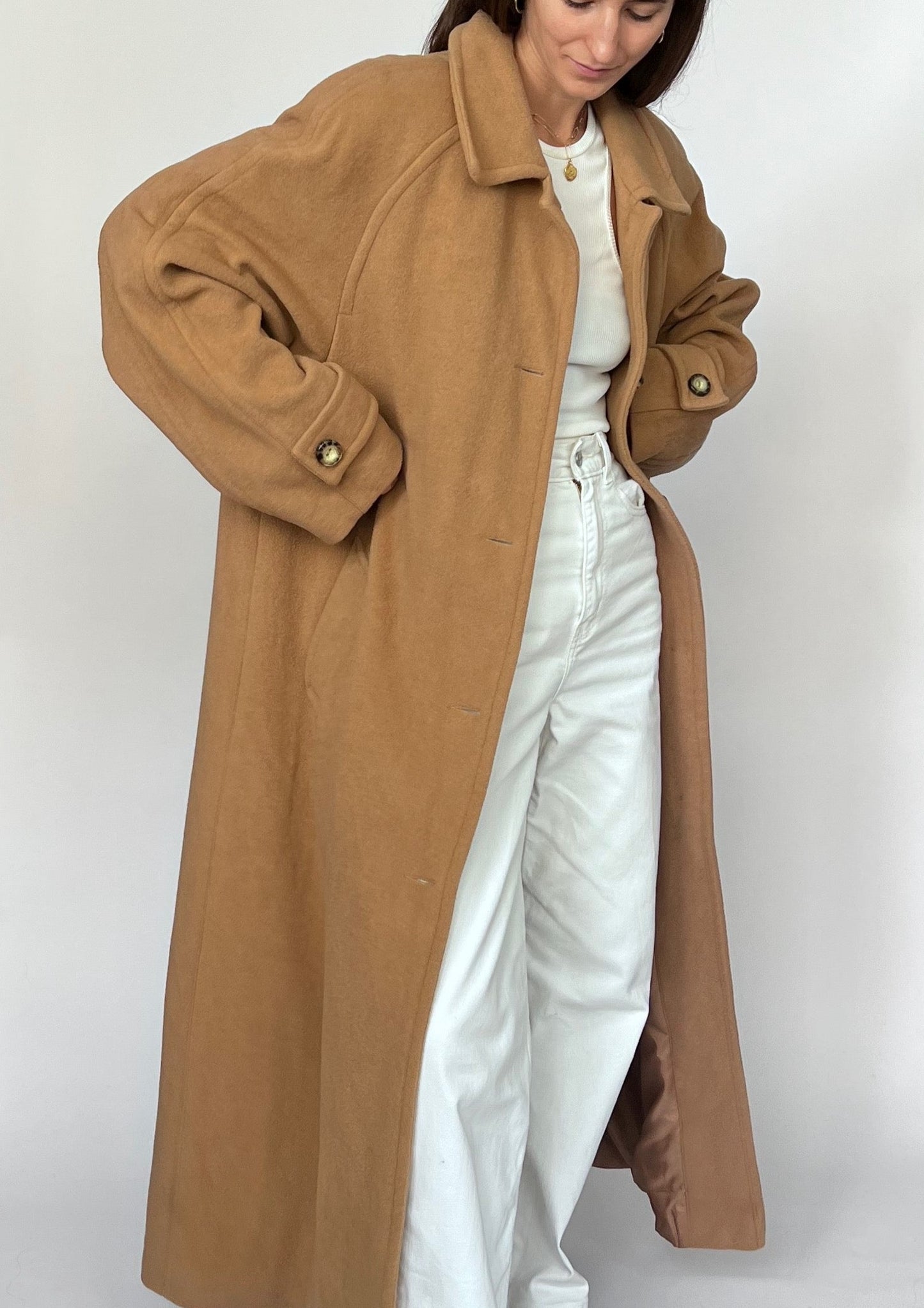 Caramel Maxi Wool Coat M/L