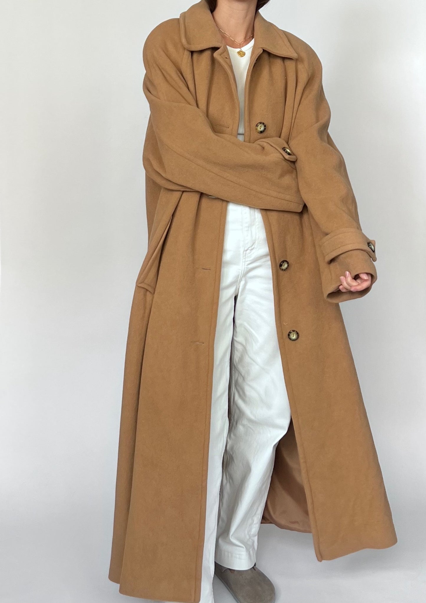 Caramel Maxi Wool Coat M/L