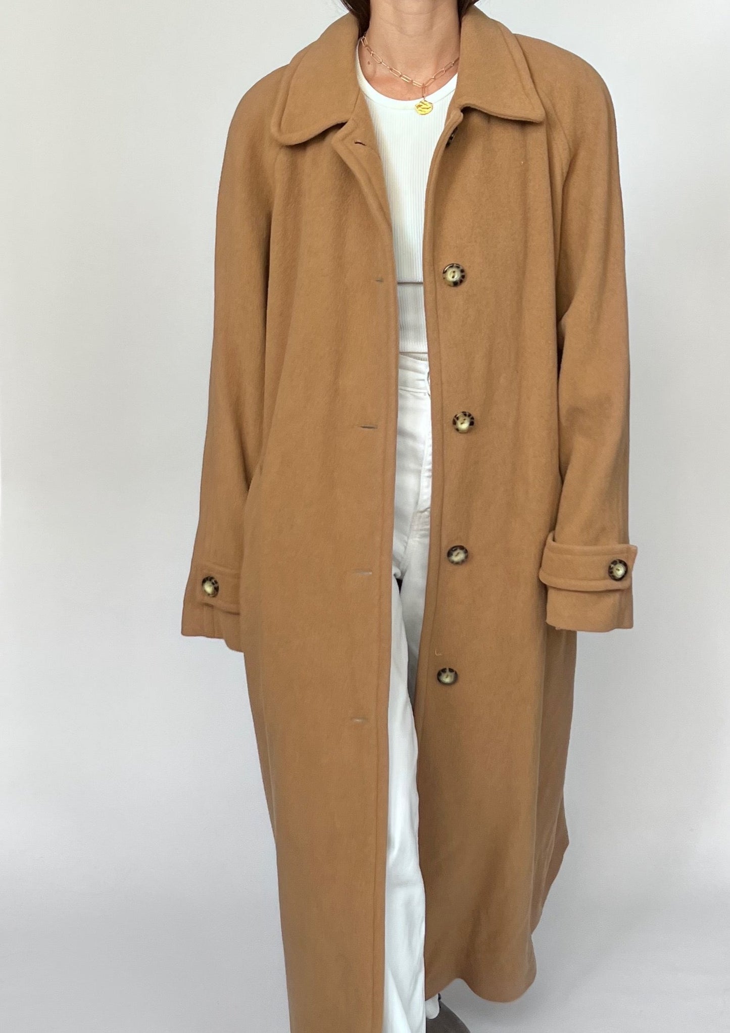 Caramel Maxi Wool Coat M/L