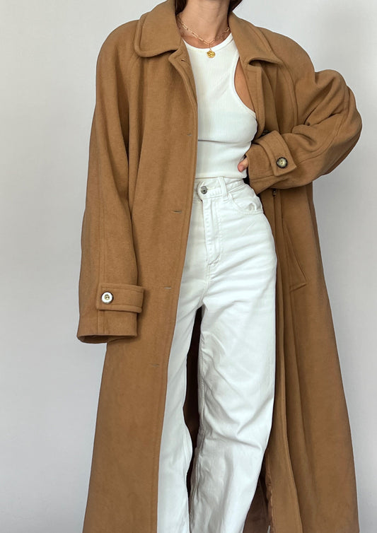 Caramel Maxi Wool Coat M/L