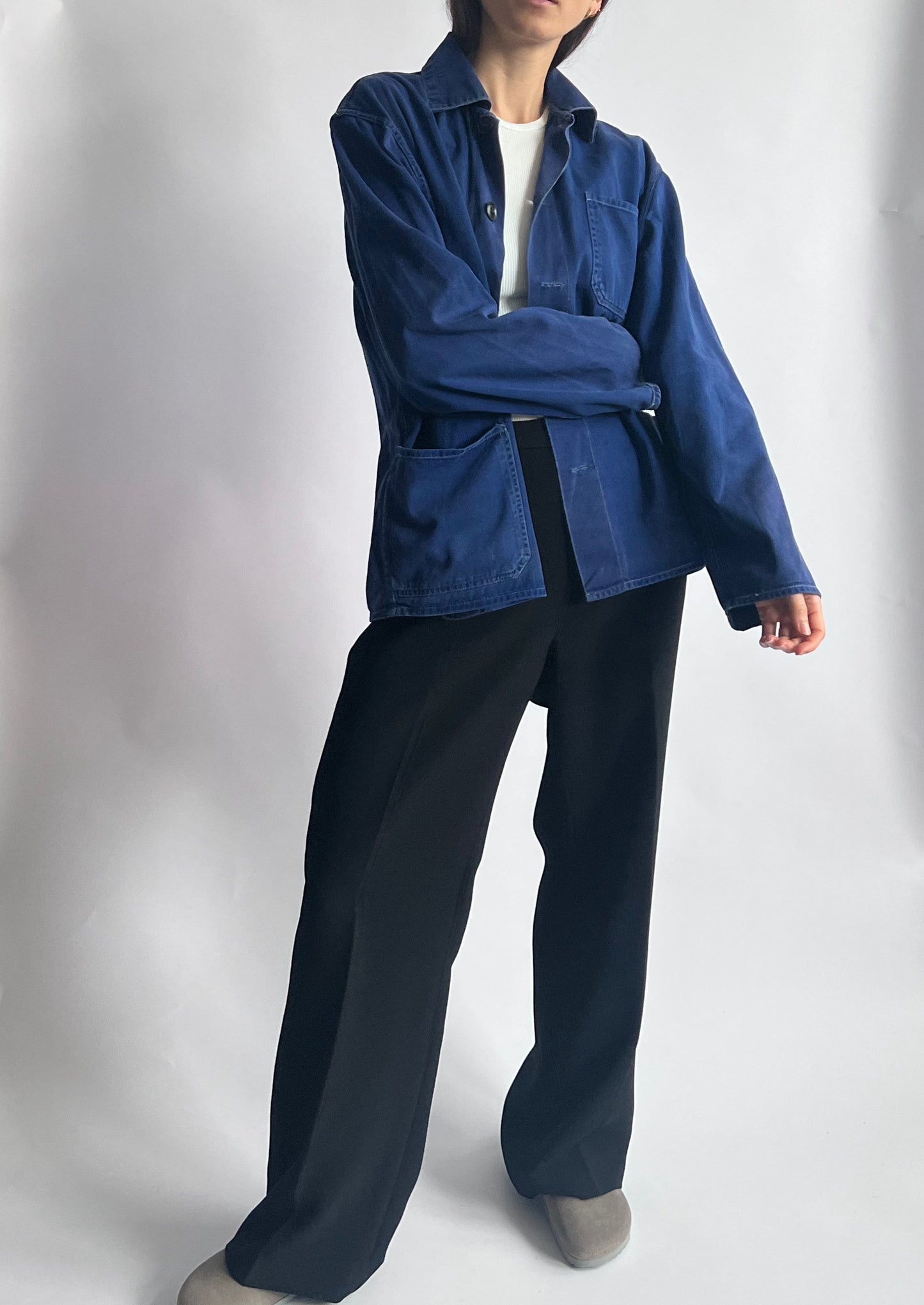 Blue French Workers Jacket S/M