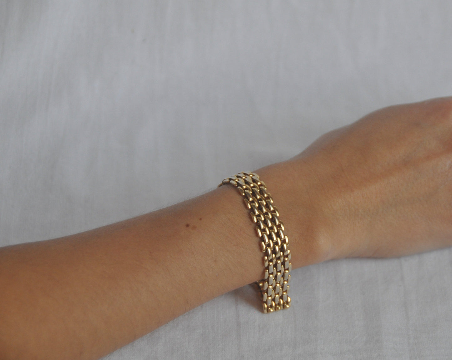 Vintage Gold Plated Chunky Bracelet