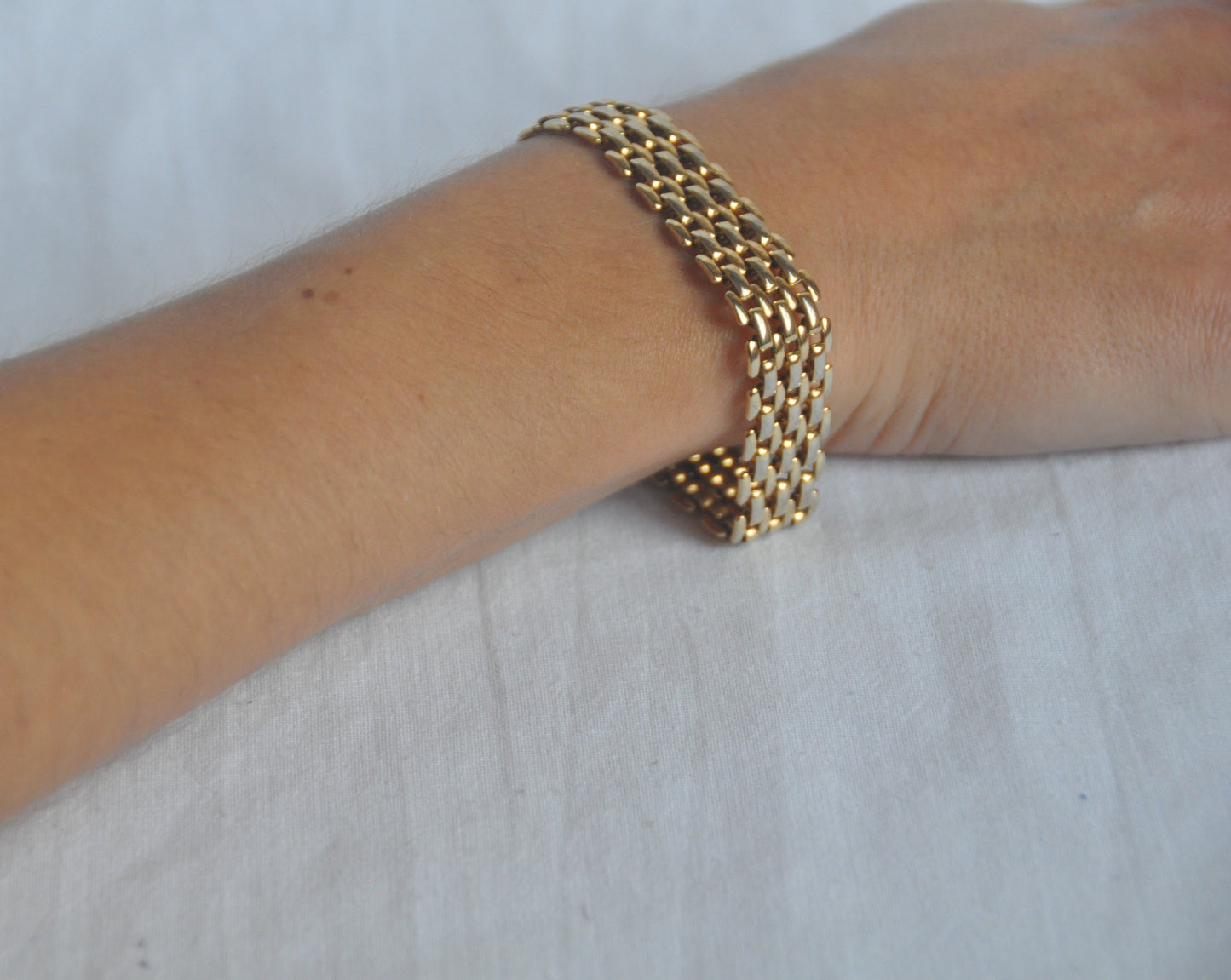 Vintage Gold Plated Chunky Bracelet