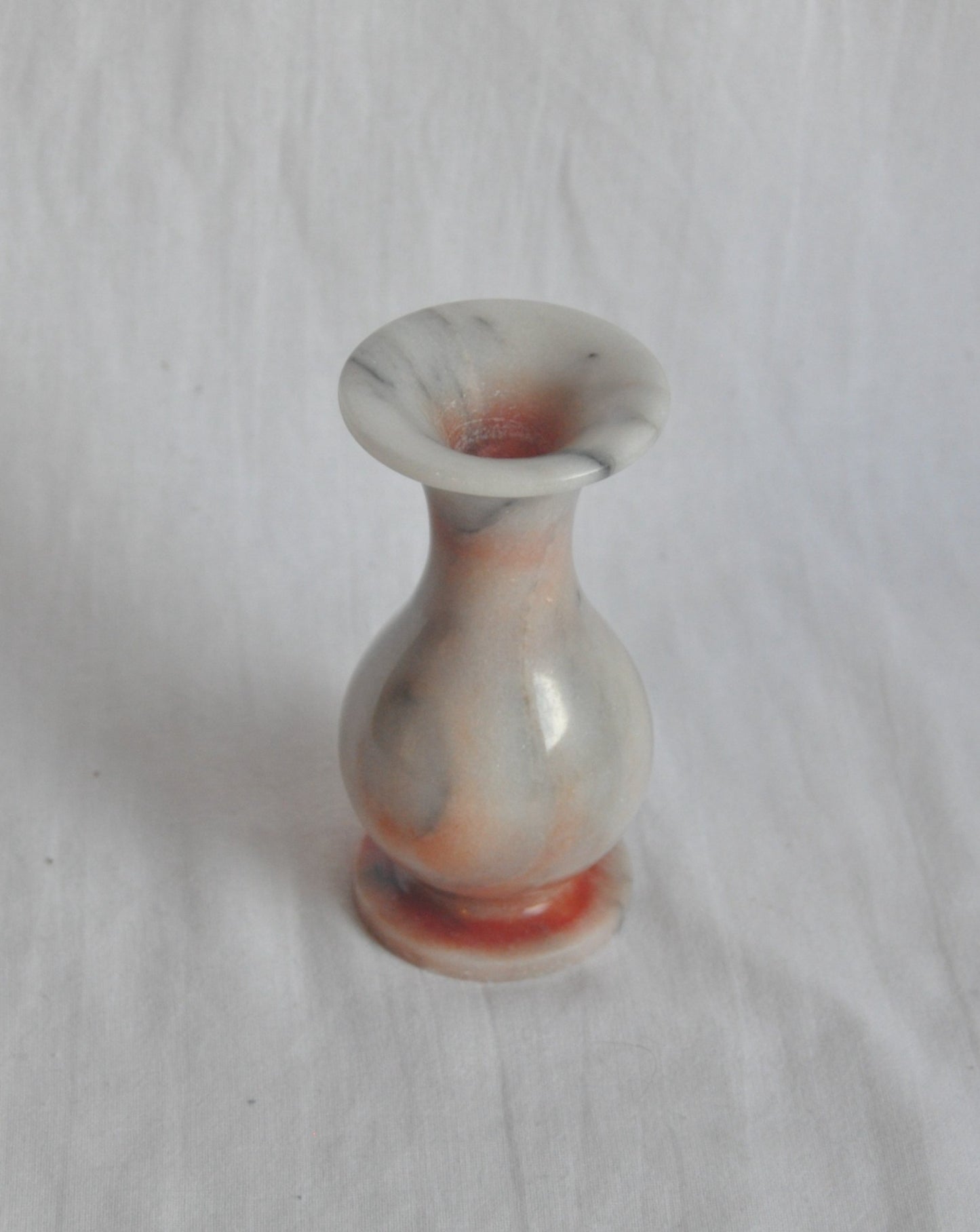 Vintage Onyx Marble Mini Bud Vase