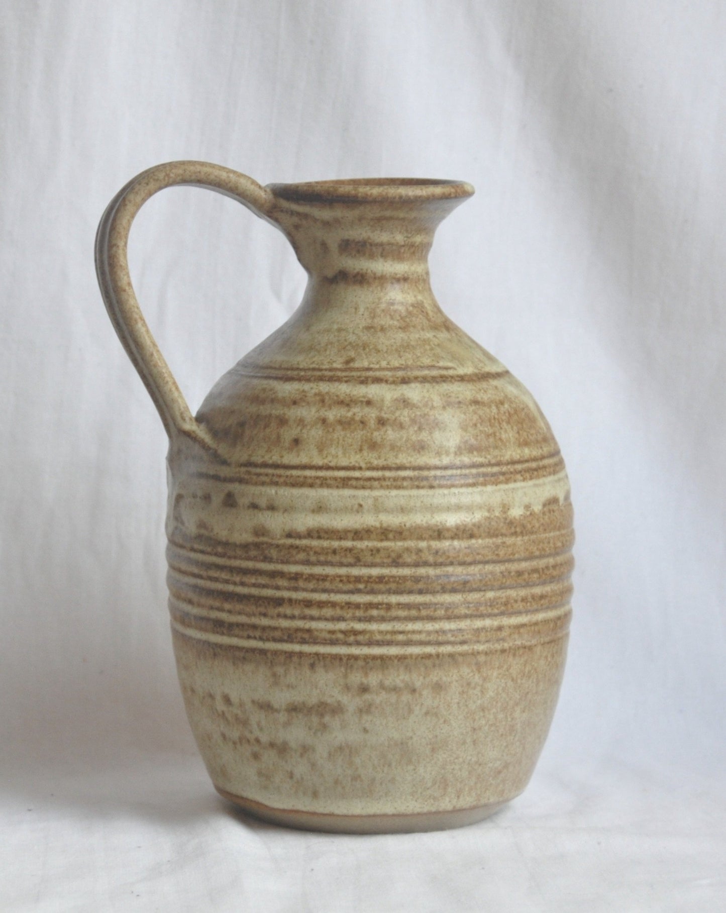 Vintage Large Vase with Matt Speckled Glaze