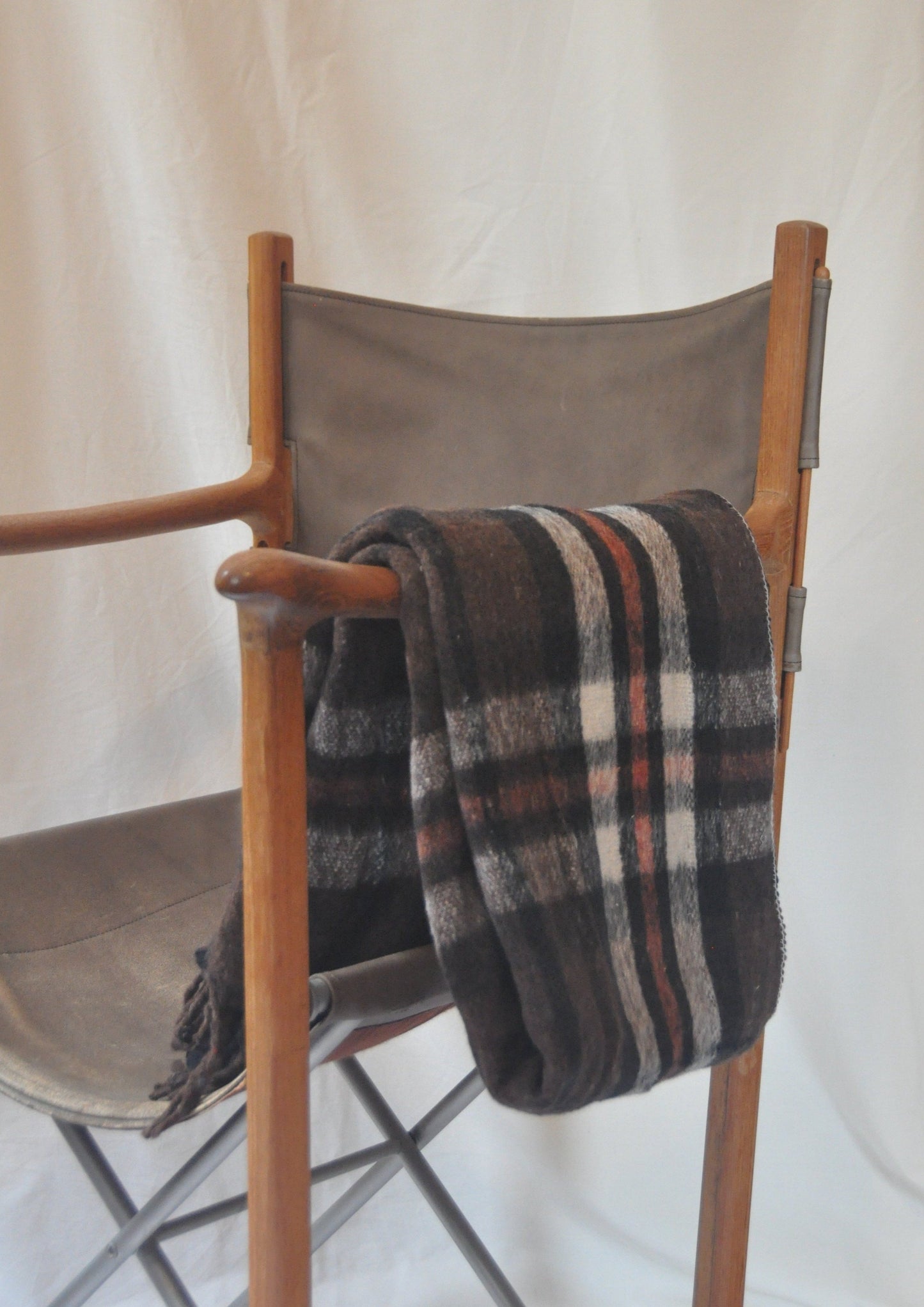 Vintage 1970's Checked Blanket