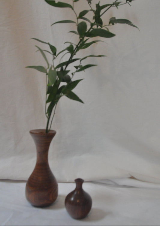 Vintage Mini Wooden Bud Vase